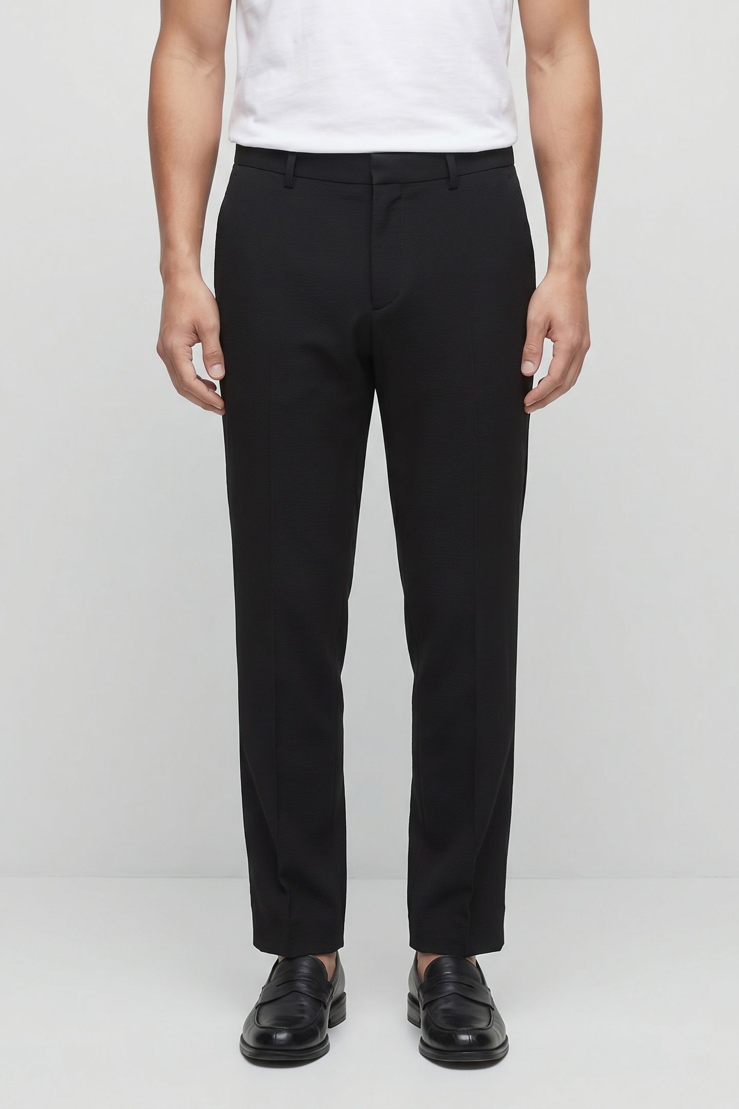 BLEECKER PANTS - BOOTCUT PANTS WITH SLIG BLACK 1