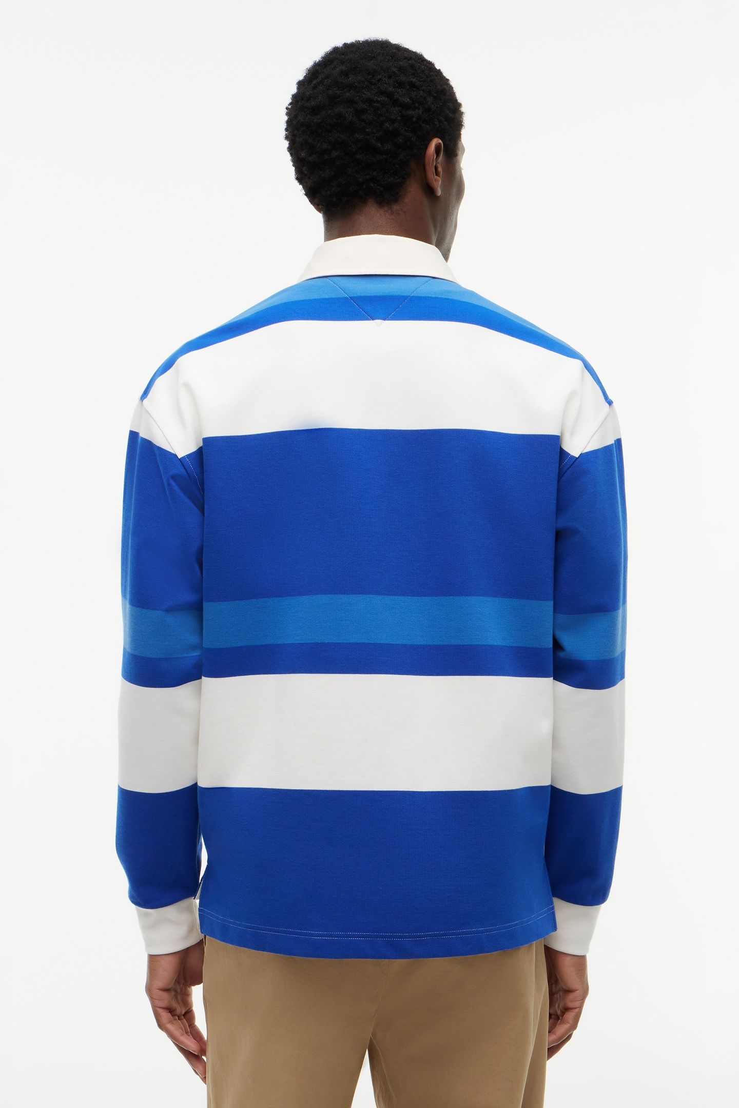 RELAXED STRIPE RUGBY SWEATSHIRT REGAL BLUE/MULTI 3