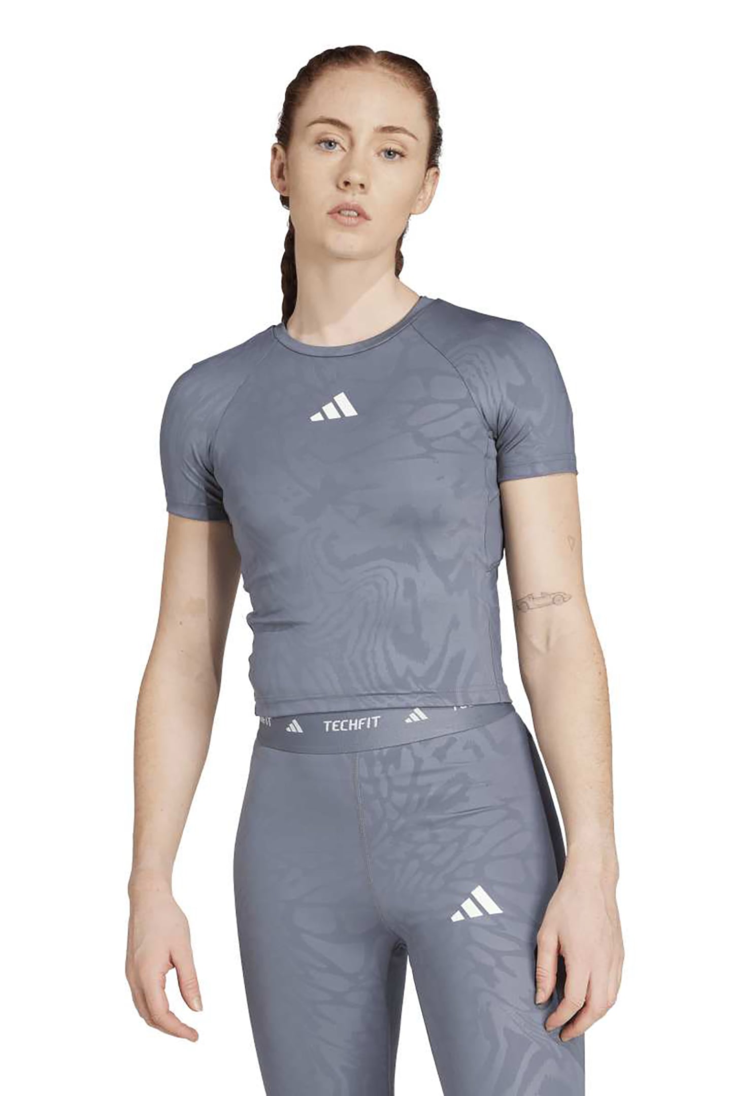 PERFORMANCE TECHFIT PRINTED T-SHIRT ONIX 1