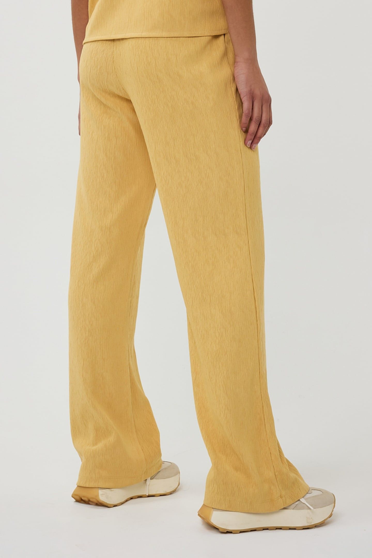 TROUSERS FANCY CRINKLE YELLOW 4