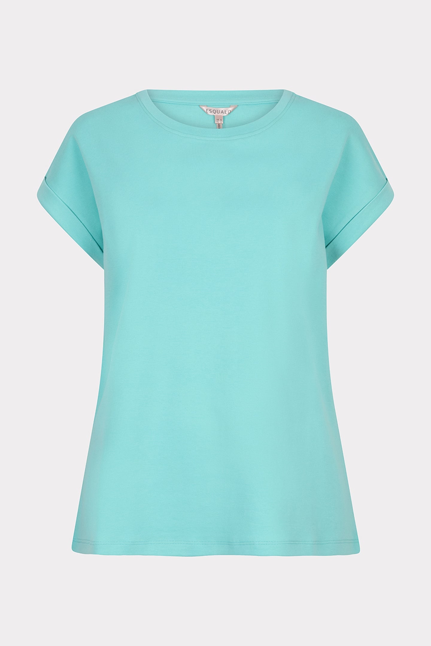 T-SHIRT ROLLED UP SLVE LAGOON 4