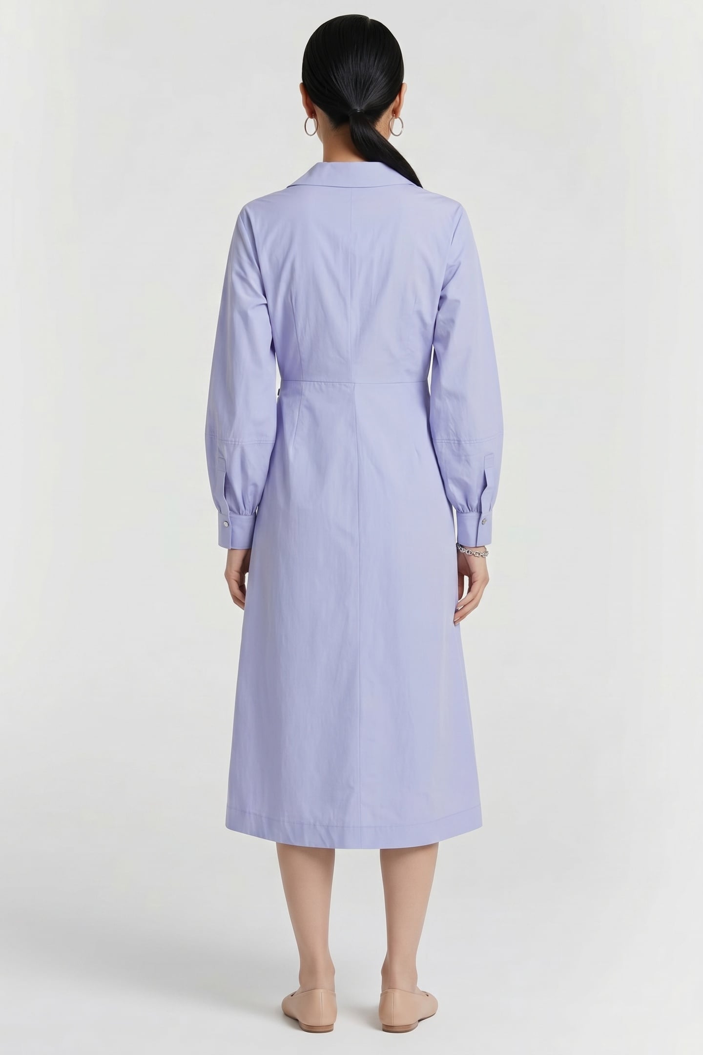 WRAP SHIRT DRESS SWEET LAVENDER 2