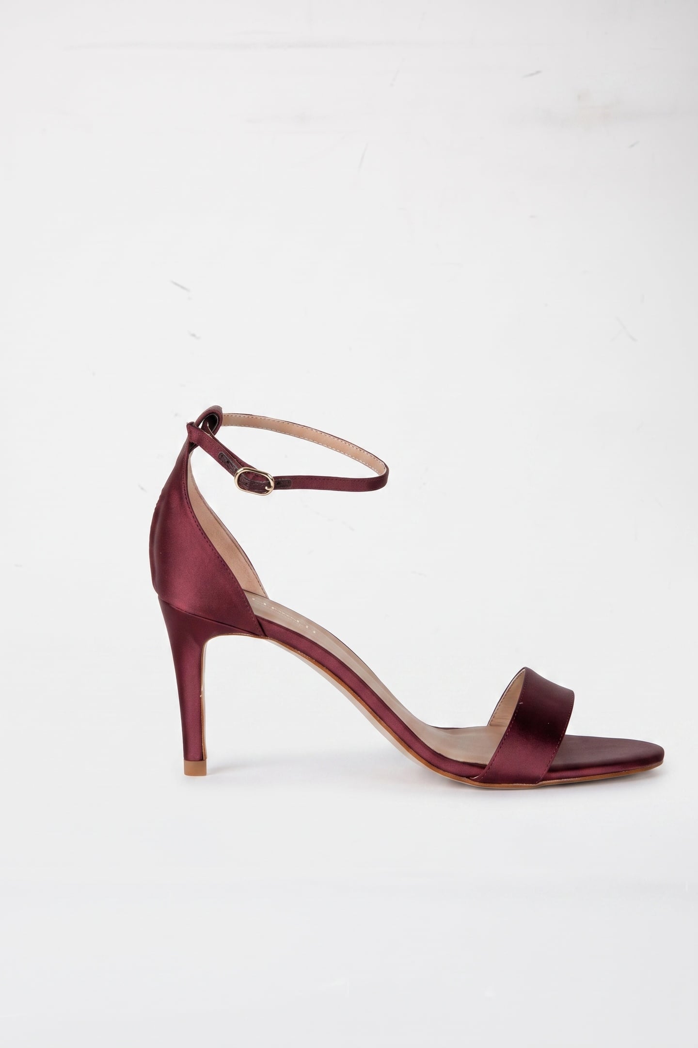 HELENA BOW ANKLE SANDAL BURGUNDY 1