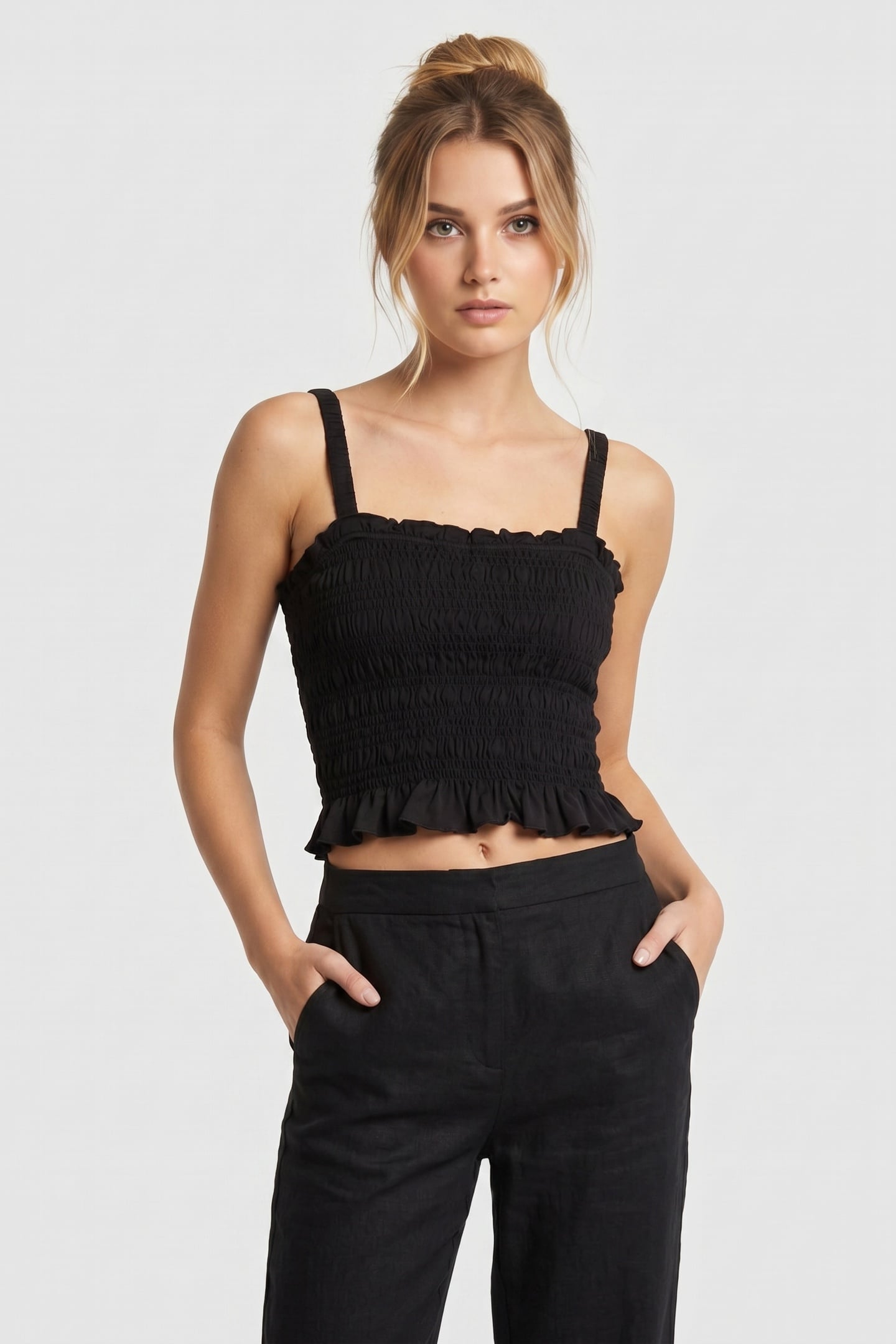 LA SORREL TOP BLACK 1