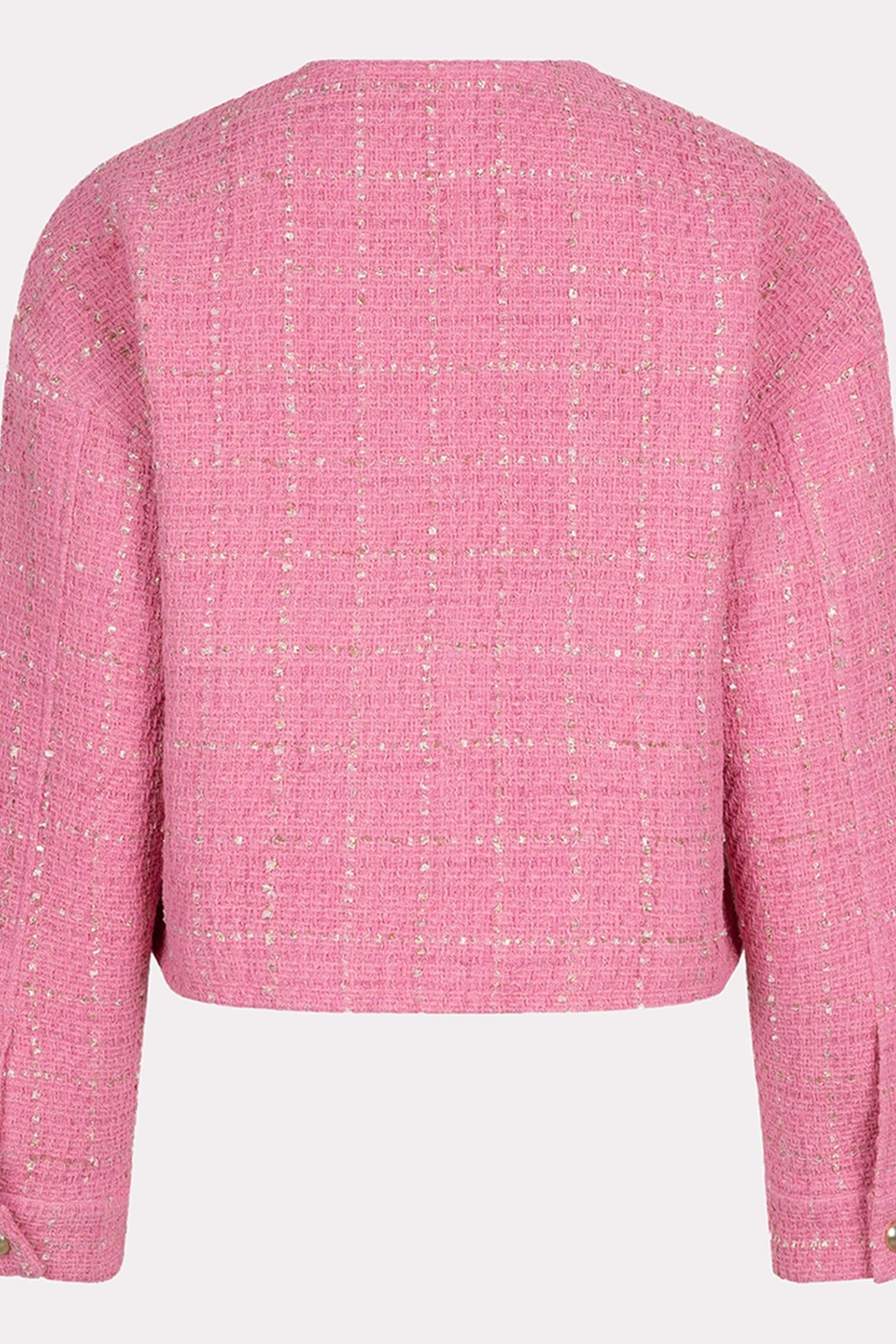 JACKET CROPPED BOUCLE ROSE 7