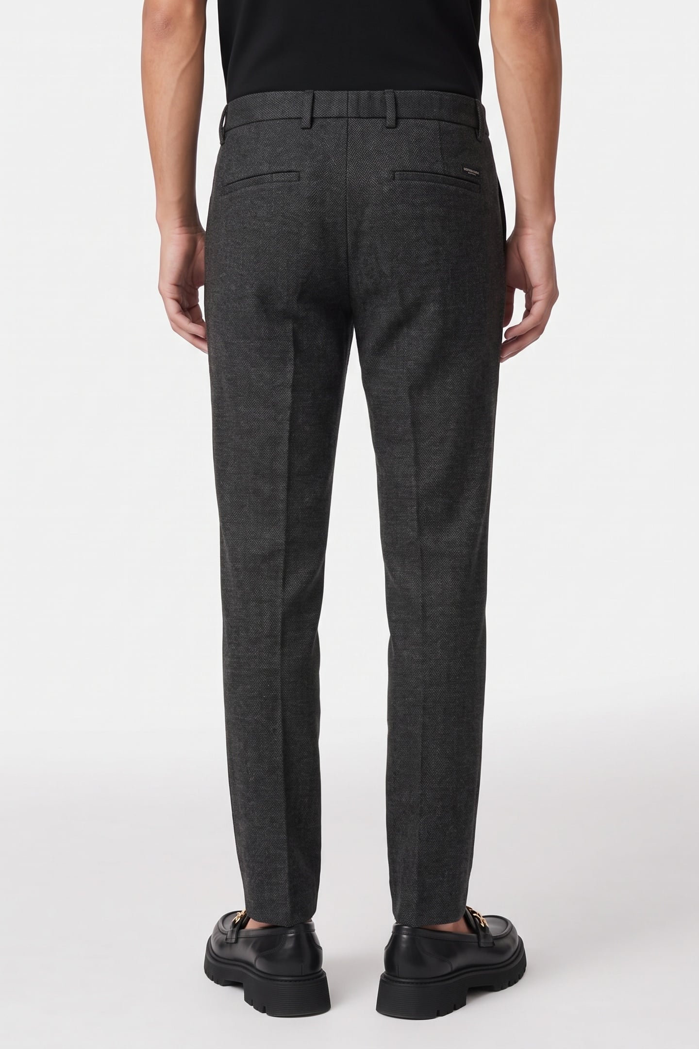 MOTT - TAILORED JERSEY YARN DYED CHINO ANTRA HERRINGBONE 2