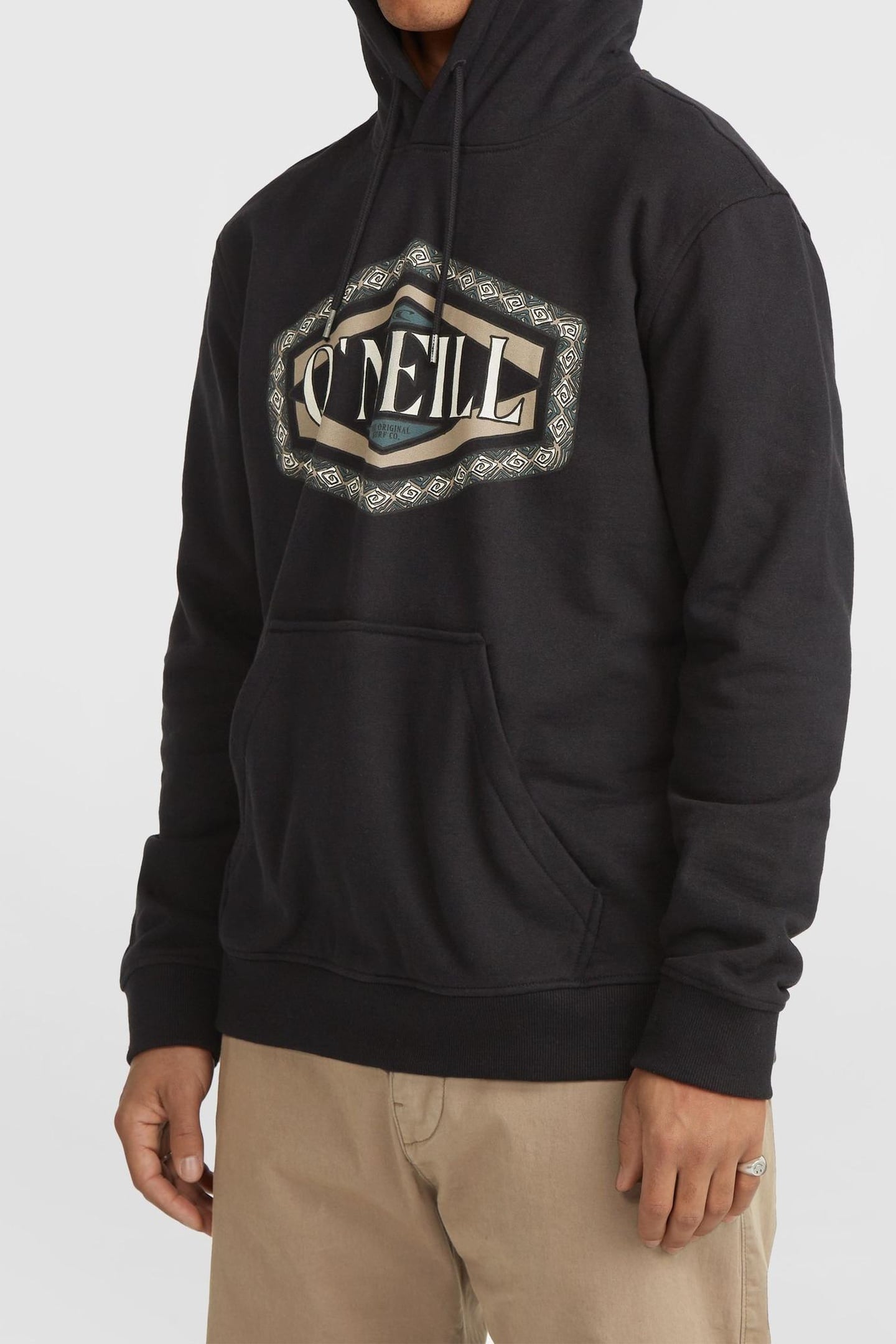 O'NEILL FRONT PRINT HOODIE BLACK OUT 2