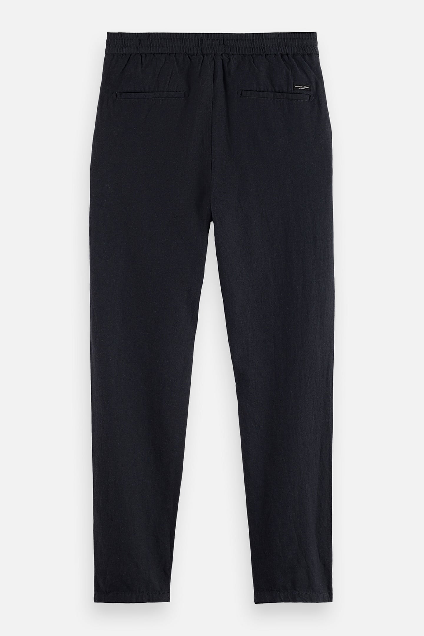 WARREN - COTTON/ LINEN TWILL JOGGER BLACK 4