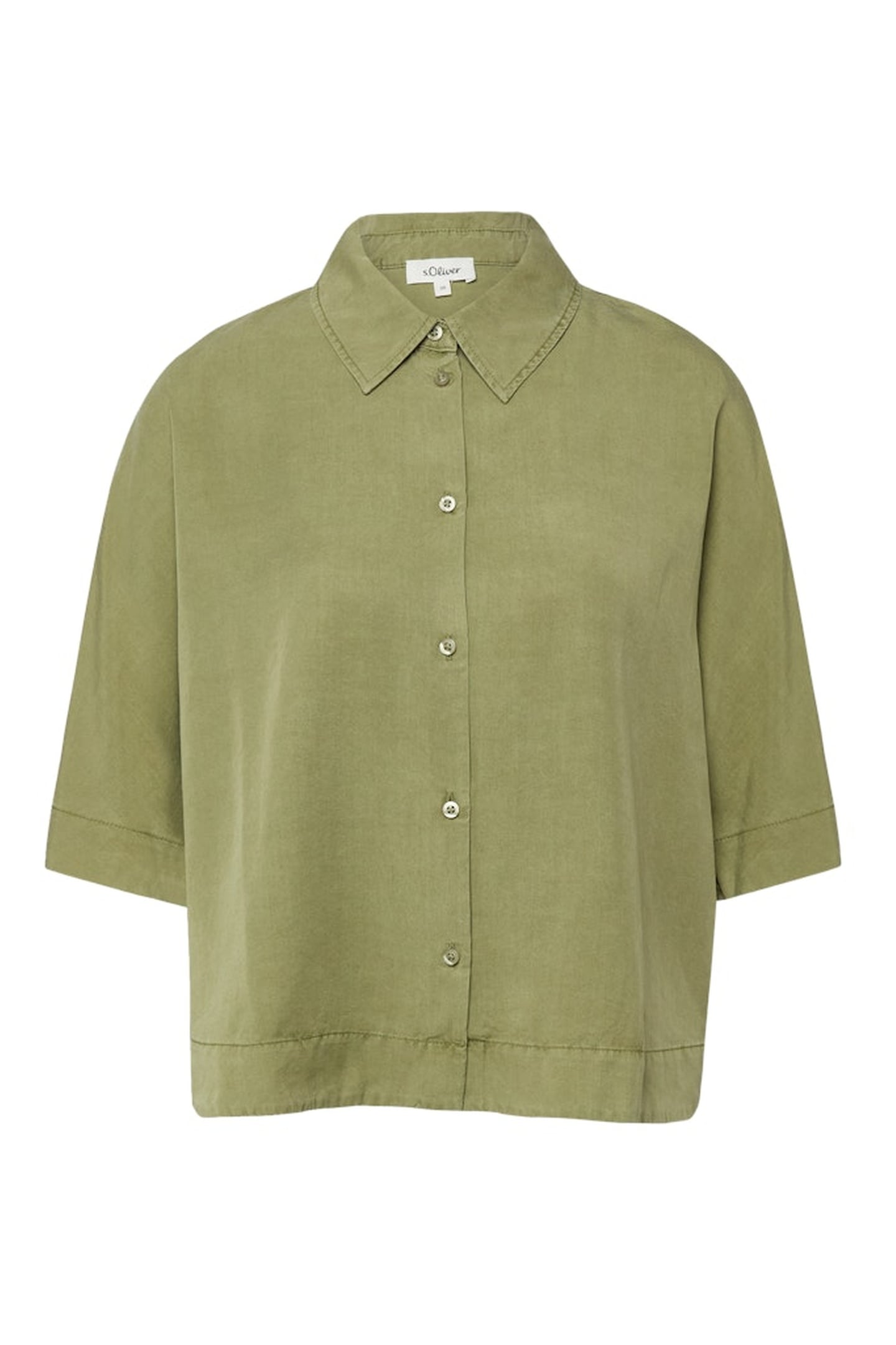 S.OLIVER BLOUSES ARMY GREEN 4