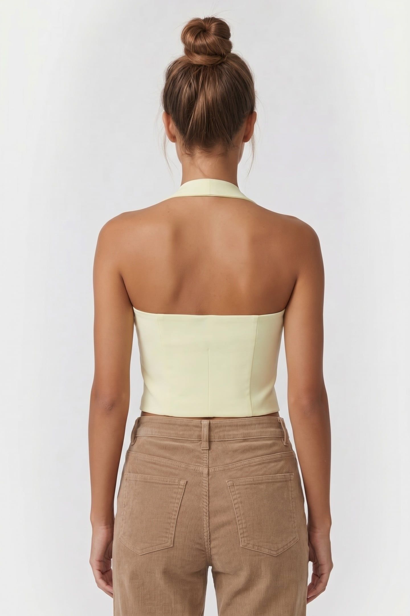 HALTER TOP LIME CREAM 4