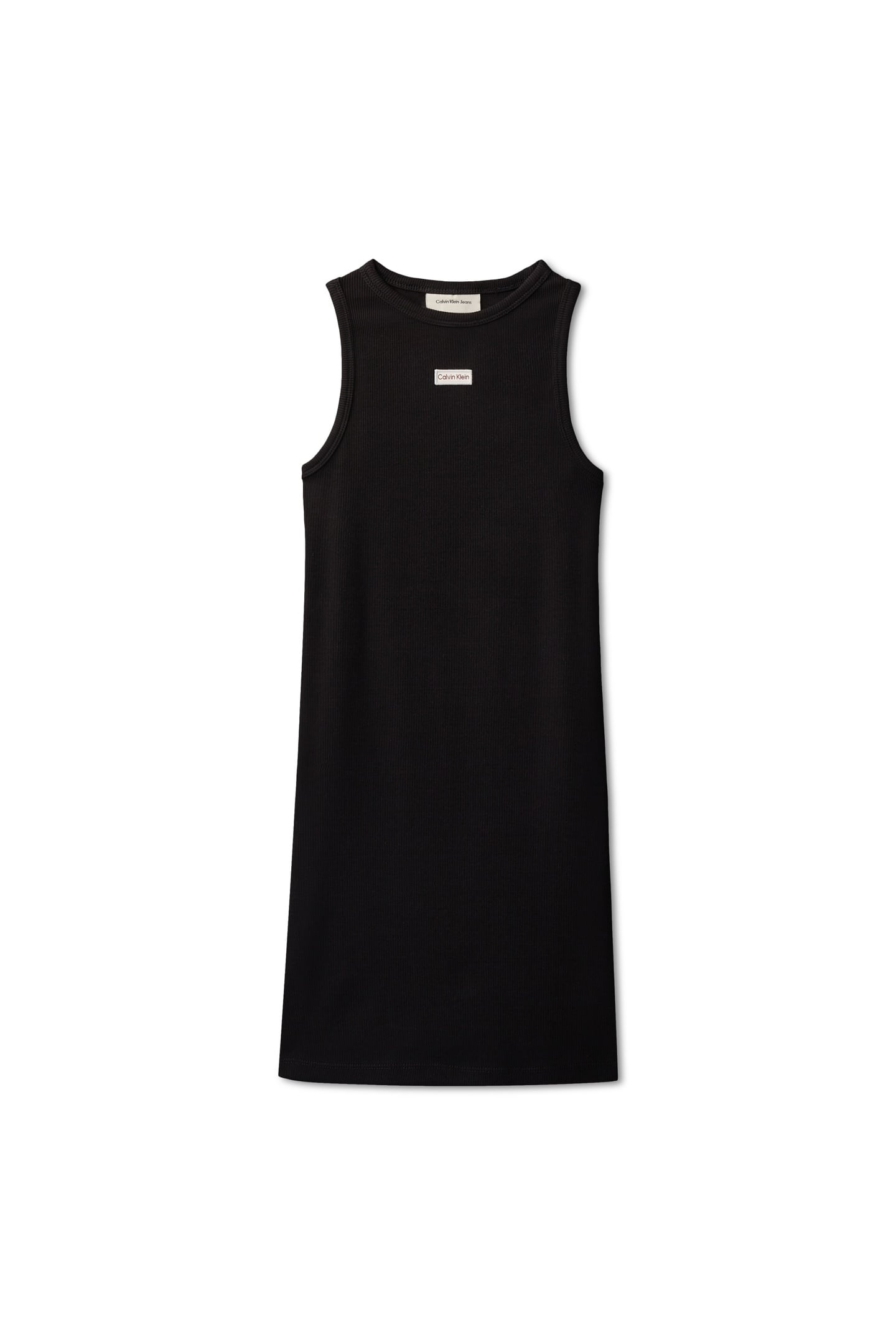 GIRLS RIB SLEEVELESS DRESS BLACK 4