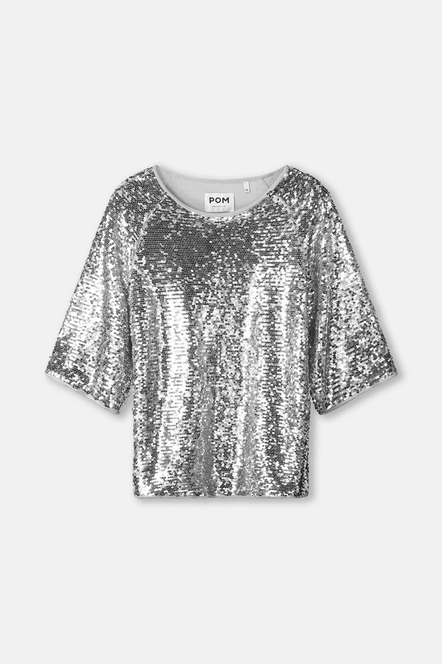 TOP - SEQUINS SILVER 8