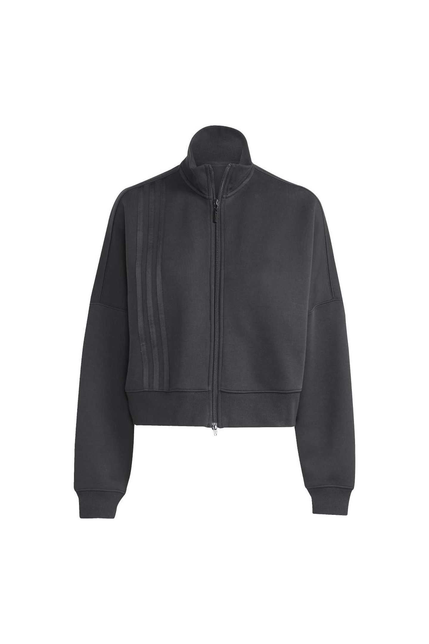 ORIGINALS OFF PLACED 3 STRIPES ZIP UP BLACK 6