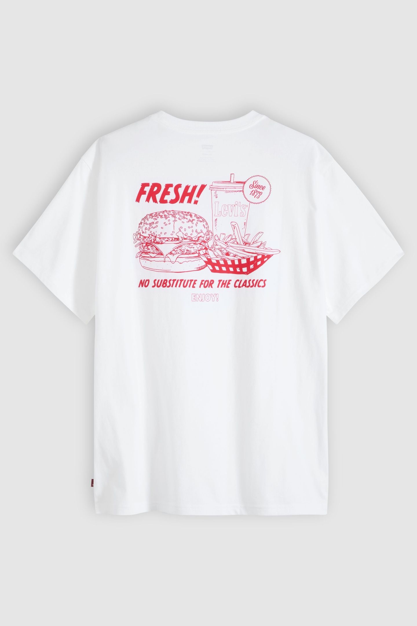 SS RELAXED FIT TEE LS FRESH WHITE PLUS 5
