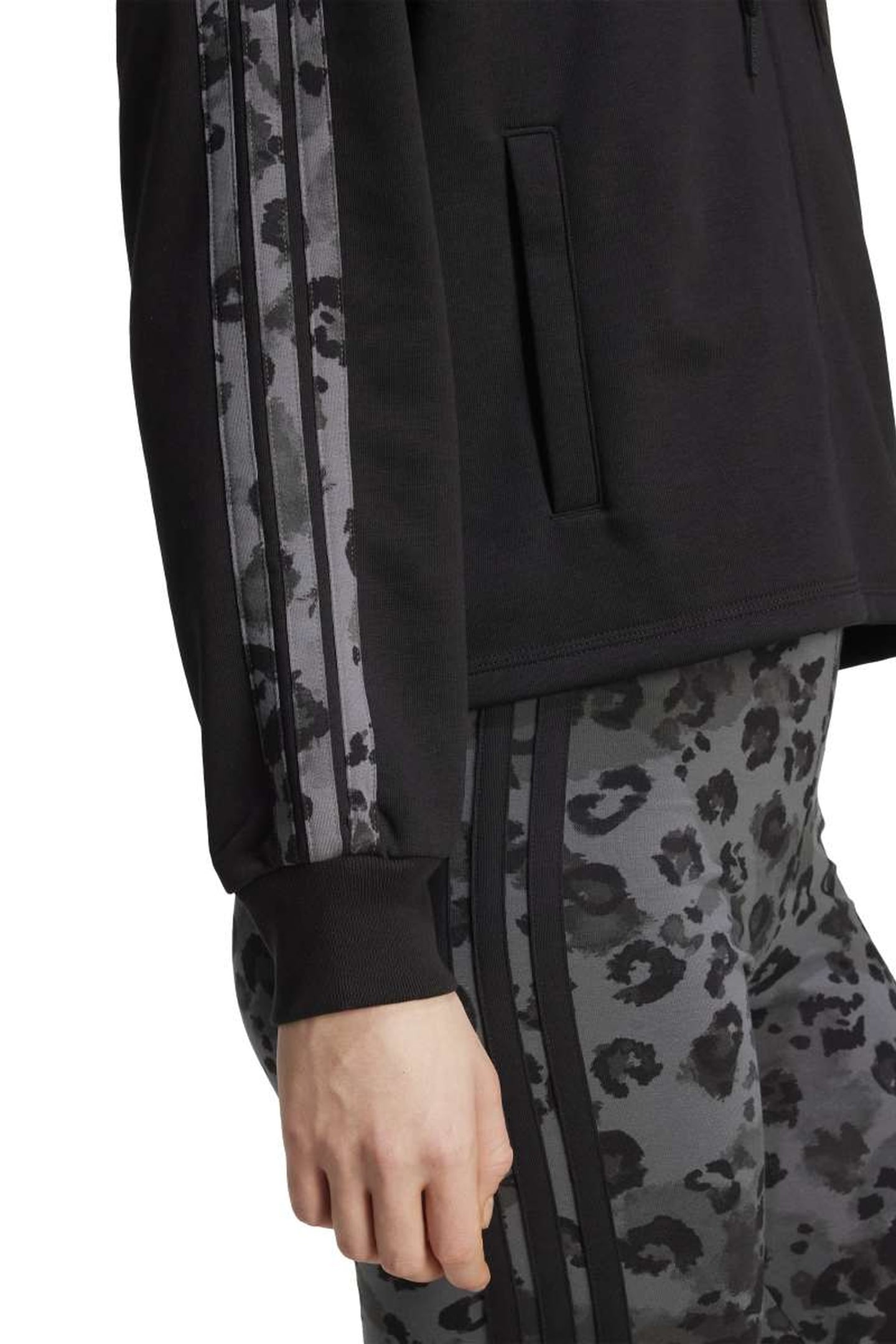SPORTSWEAR ANIMAL PRINT 3-STRIPES FRENCH TERRY FULL-ZIP HOOD 6
