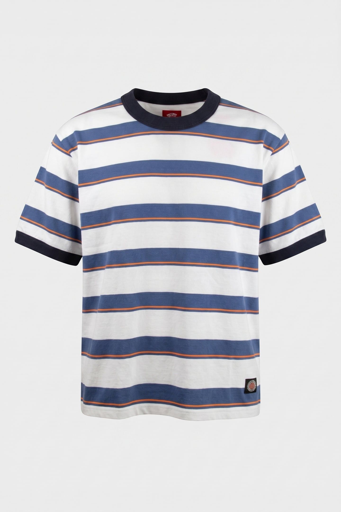 SKATE SUN SWIRL SHORT SS RINGER TEE TRUE NAVY 3