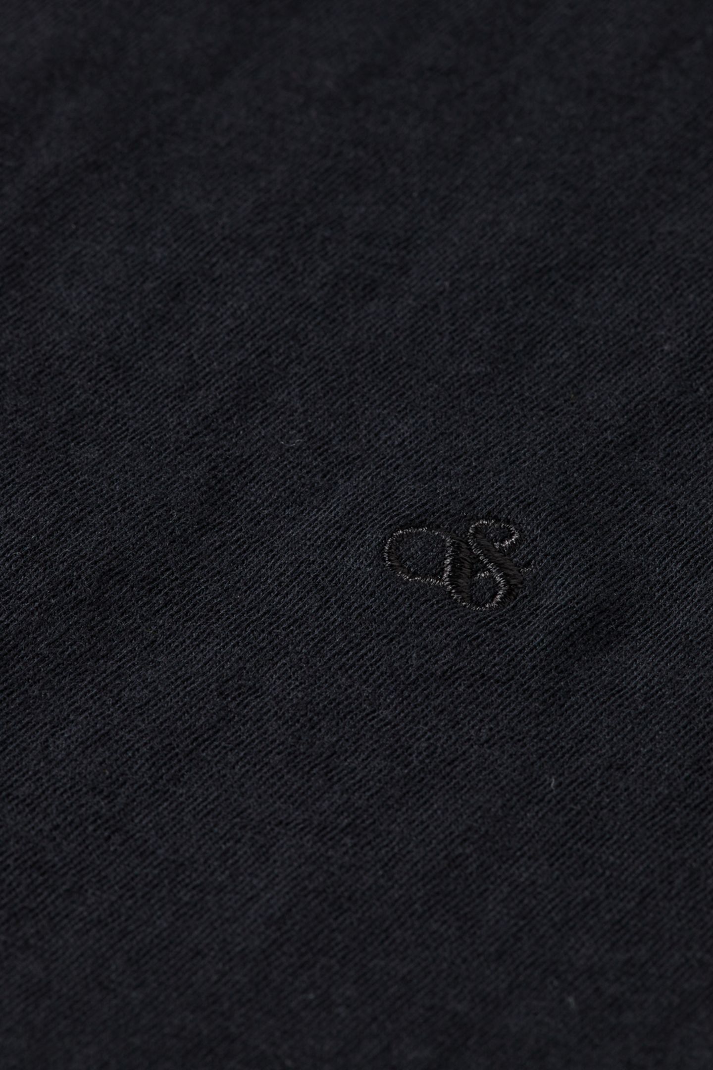 SLUB V-NECK T-SHIRT BLACK 6
