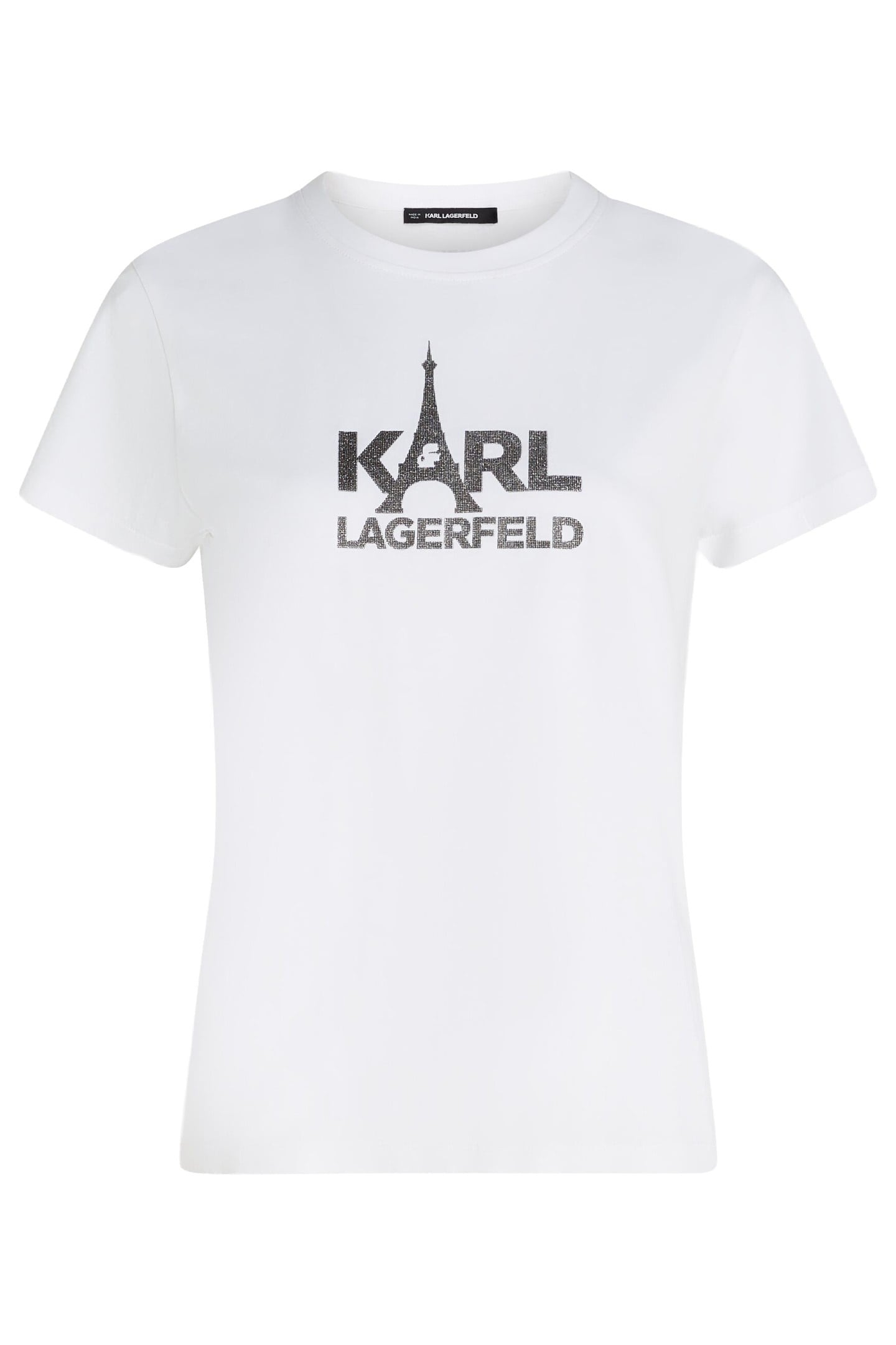 STACK PARIS FOIL PRINT T-SHIRT WHITE 1