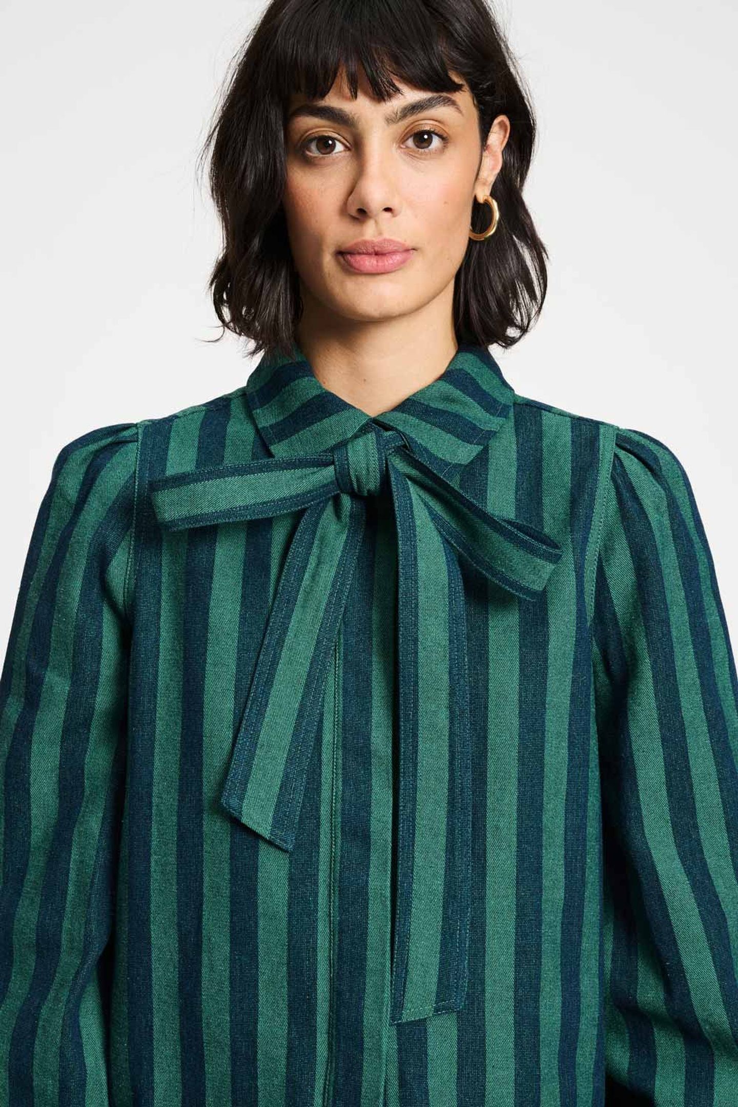 BLOUSE - DENIM STRIPED 8
