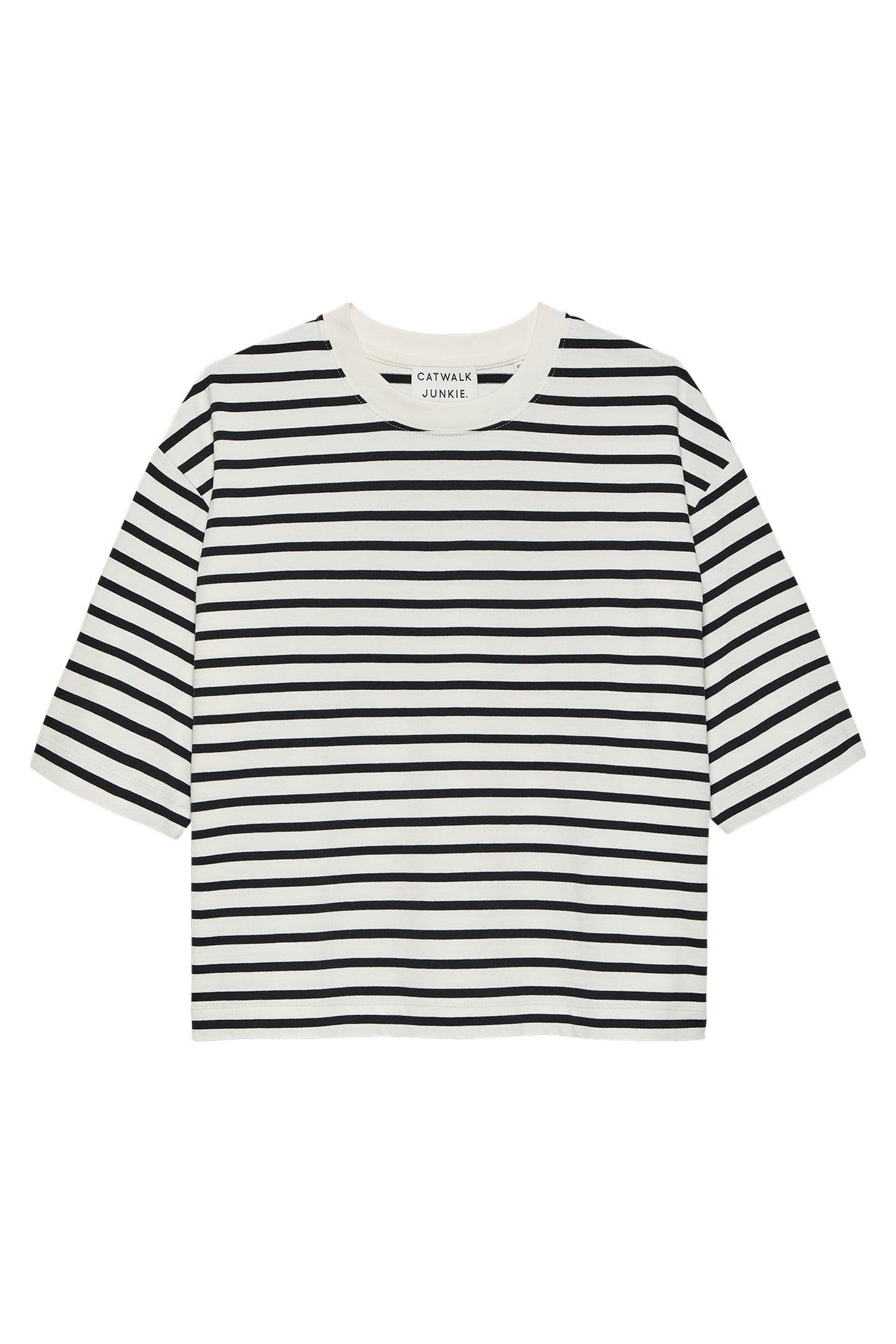 LOOSE FIT STRIPED TSHIRT BLACK 4