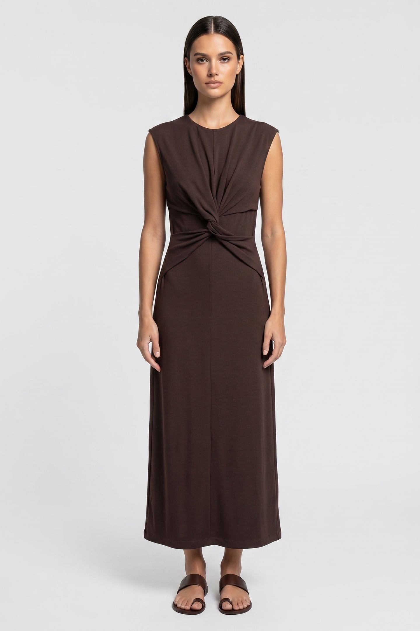 IMA DRESS BROWN 1