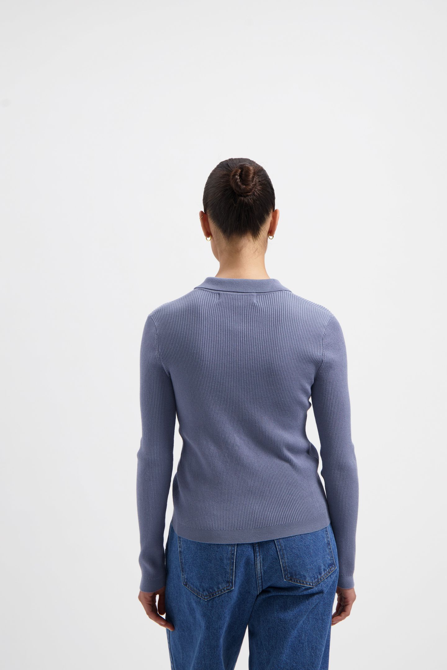 NOUS SOMMES LABELS – WINNIE POLO KNIT LIGHT BLUE 3