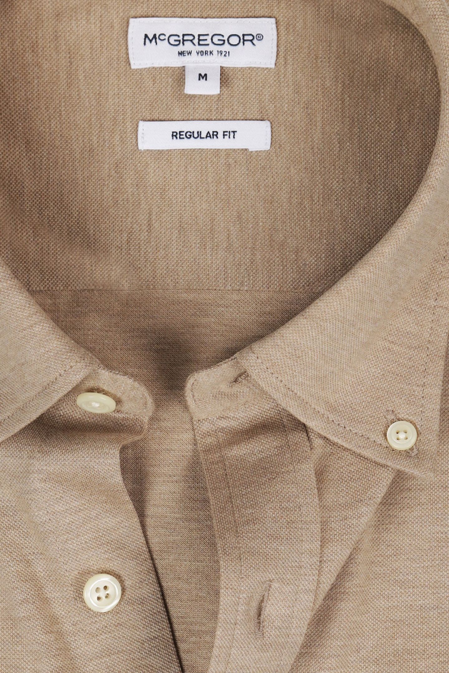 STRETCH PIQUE SHIRT SAND 6