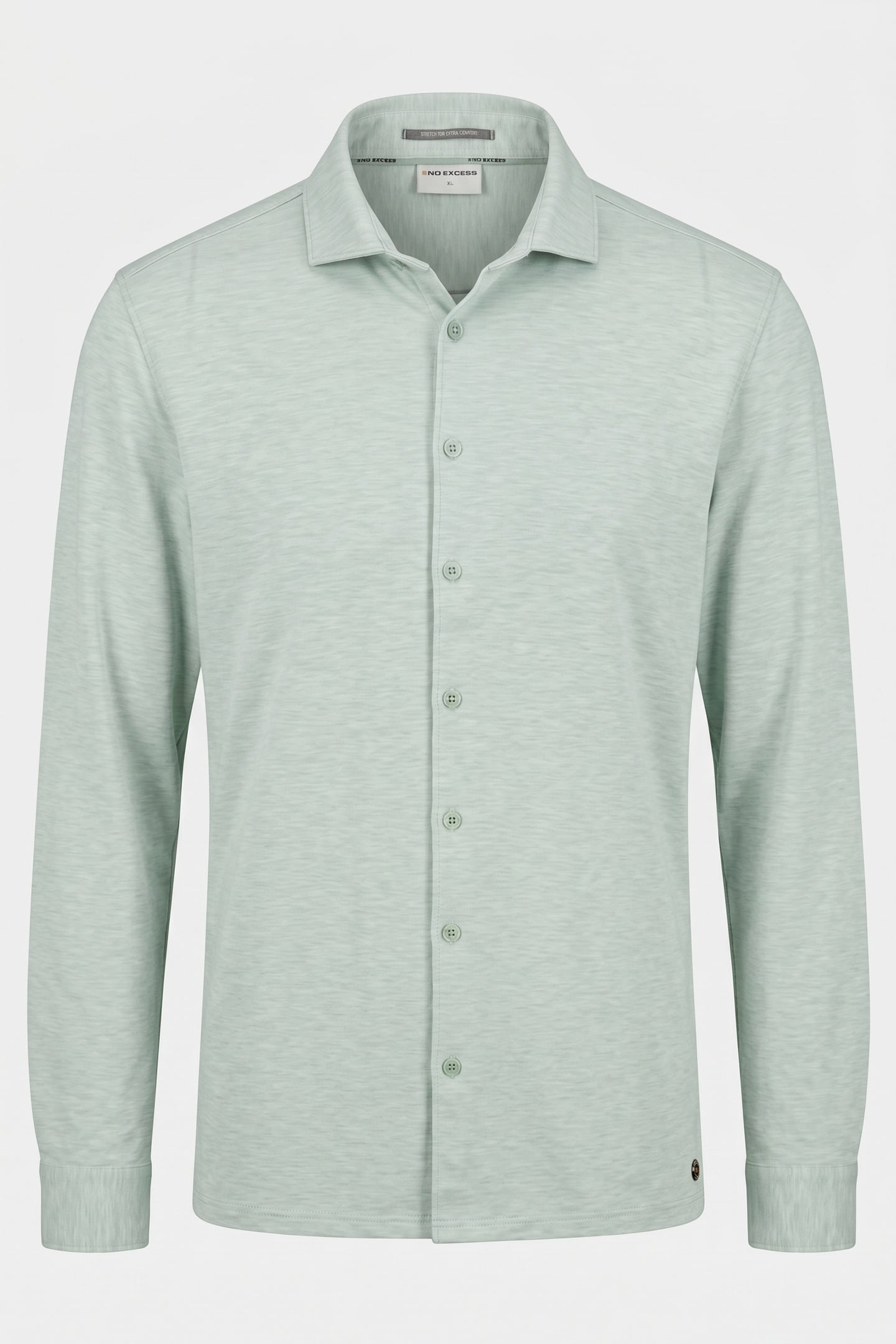 SHIRT JERSEY MELANGE STRETCH MINT 4