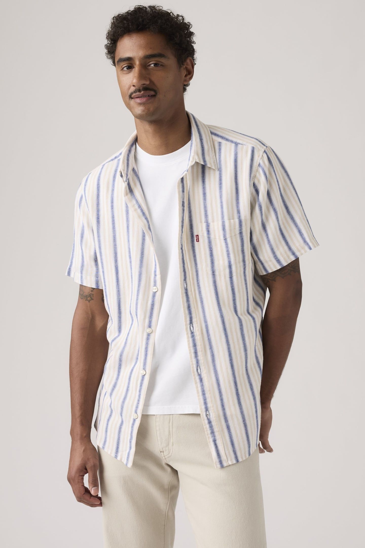 S/S SUNSET 1 PKT STANDRD GIO STRIPE CEME 2