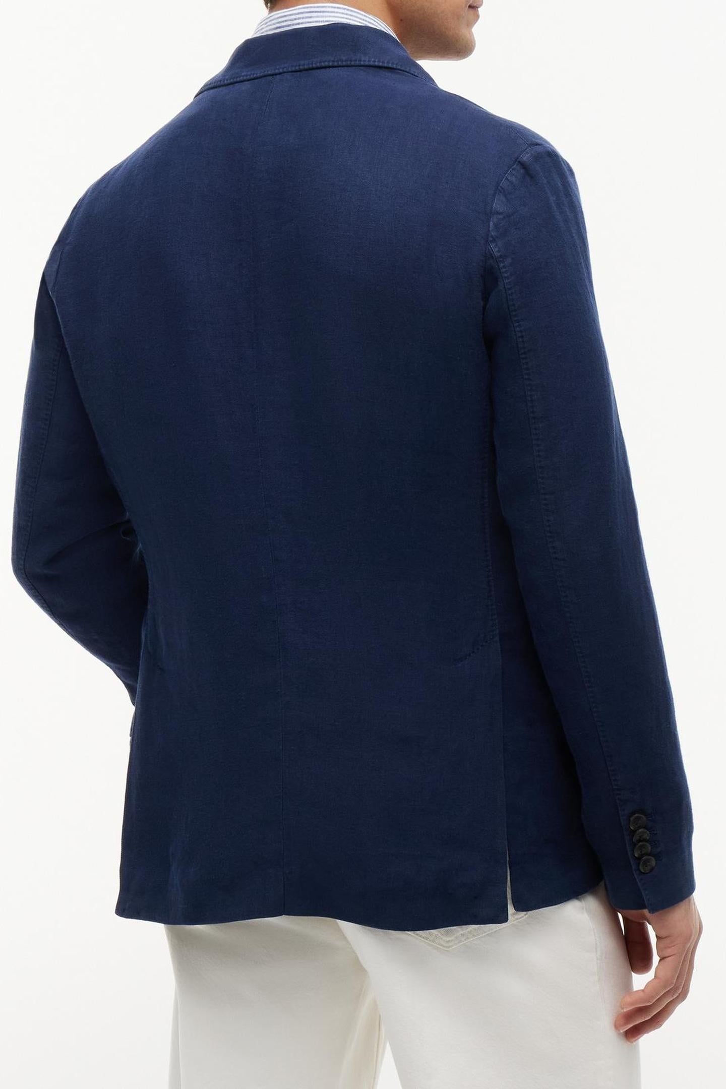 DC GMD LINEN BLAZER NAVY IRIS 3
