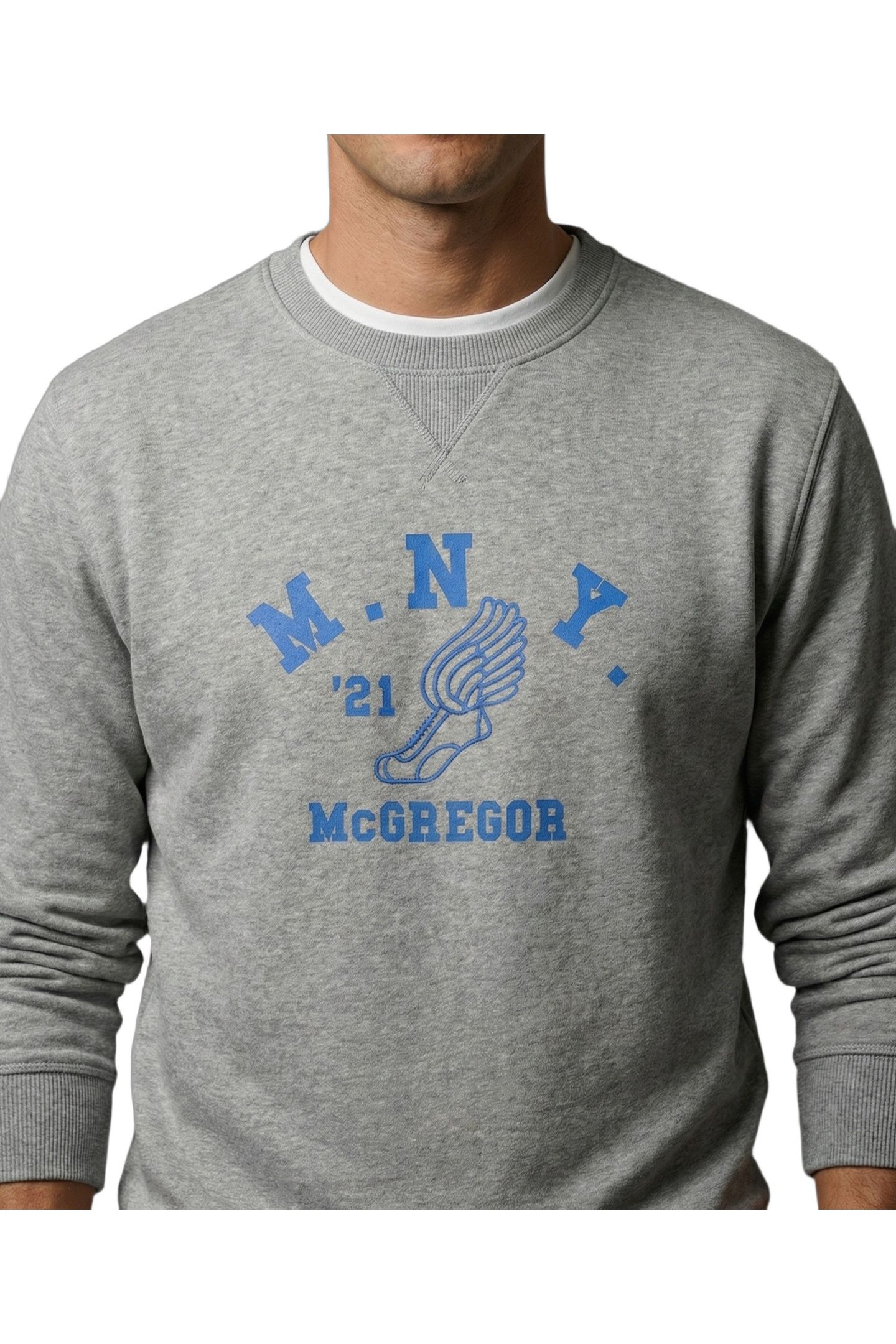 GRAPHIC CREW MEDIUM GREY MELANGE 5