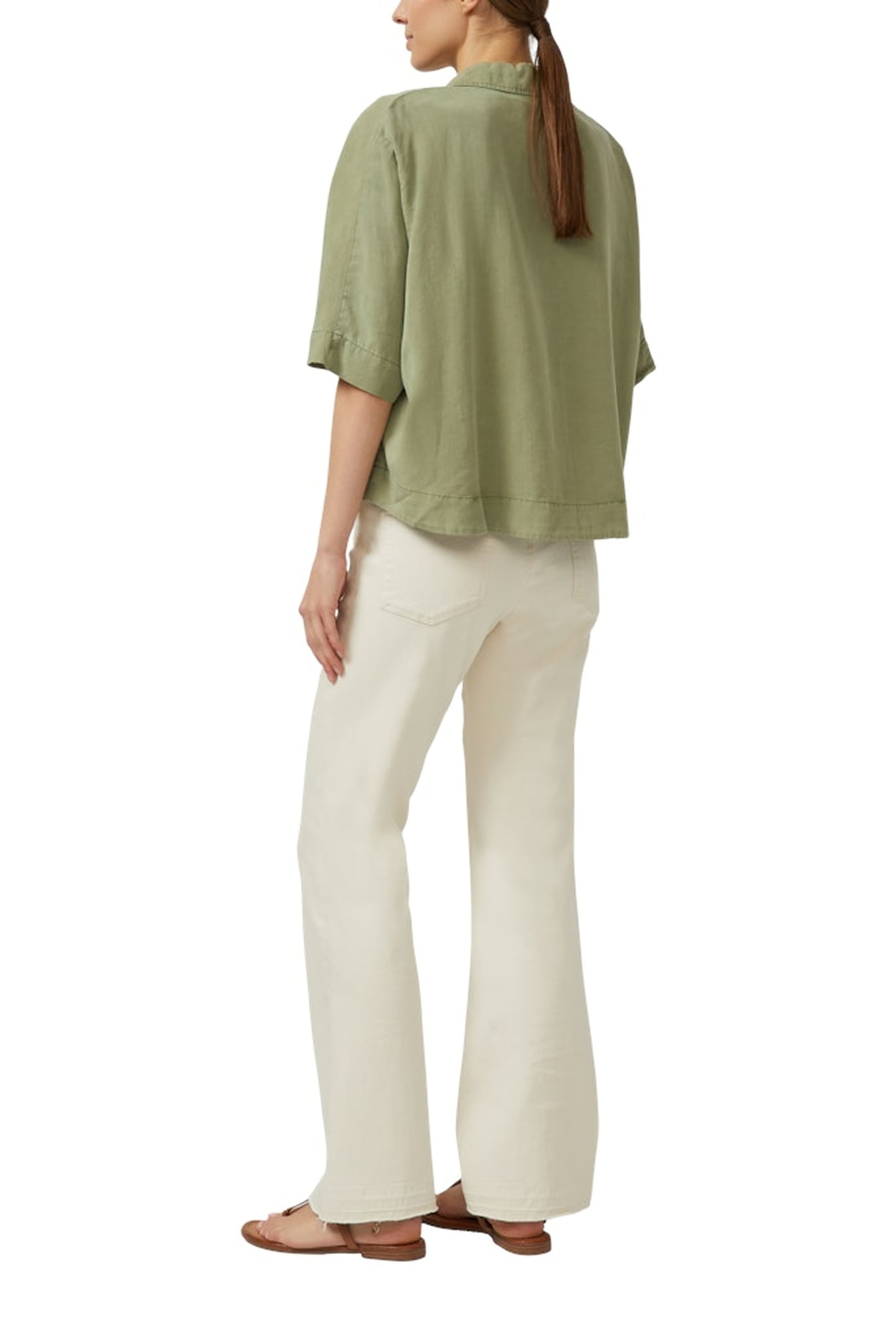 S.OLIVER BLOUSES ARMY GREEN 3