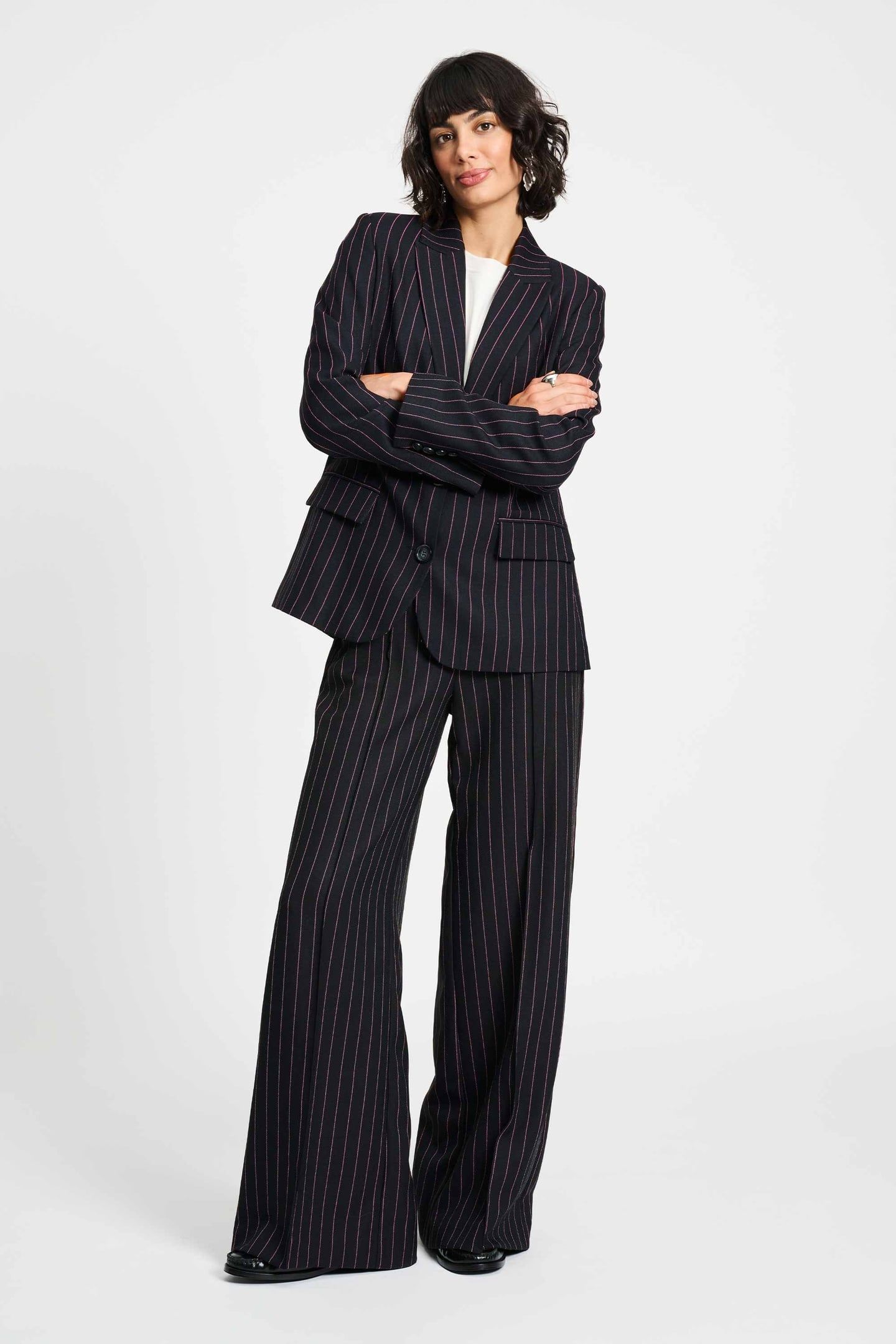 BLAZER - NOIR STRIPED 2