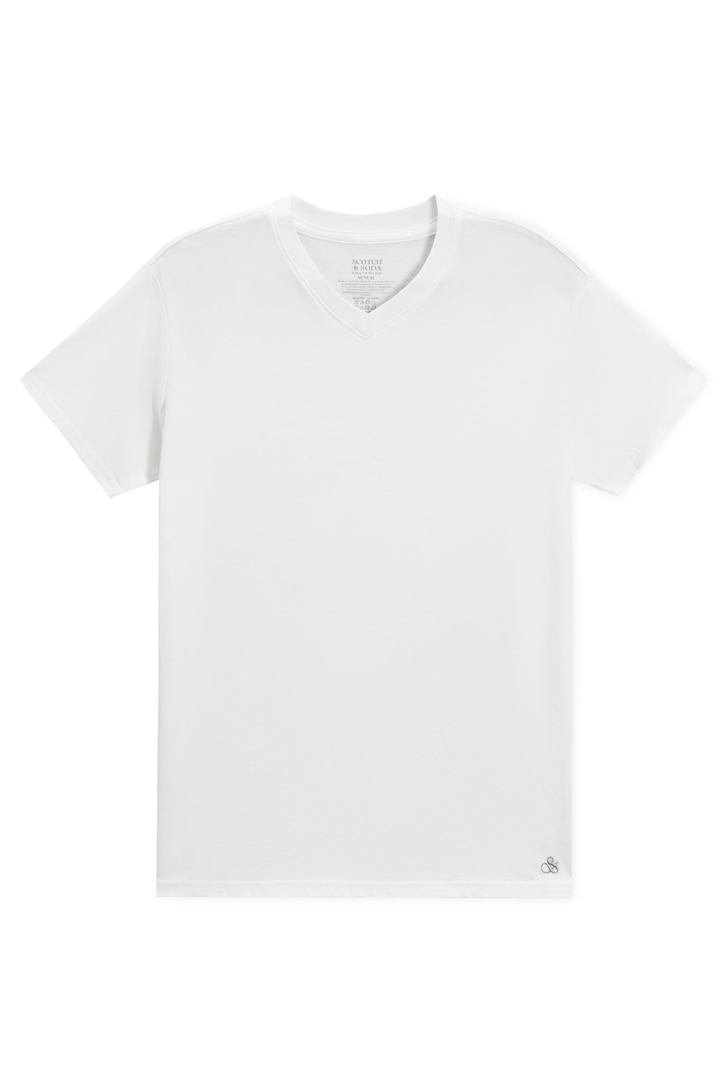 3PK MENS ULTRA SOFT V-NECK TEE WHITE 2