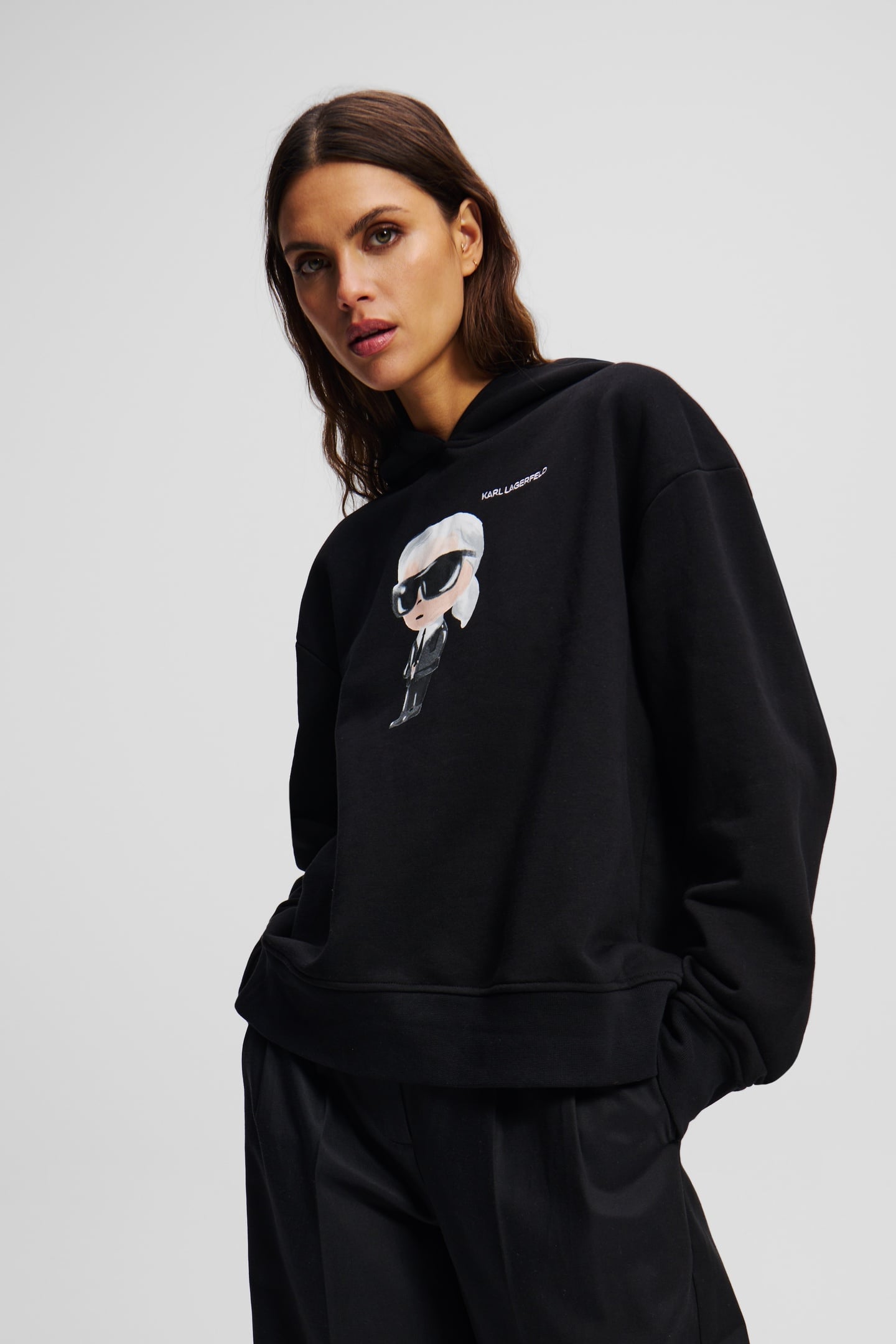 IKON AQUARELLE K HOODIE BLACK 1
