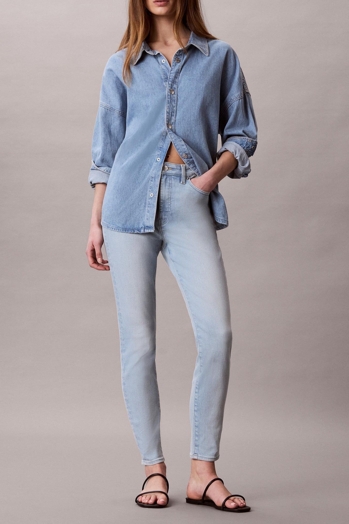HIGH RISE SKINNY LIGHT OPAL 2