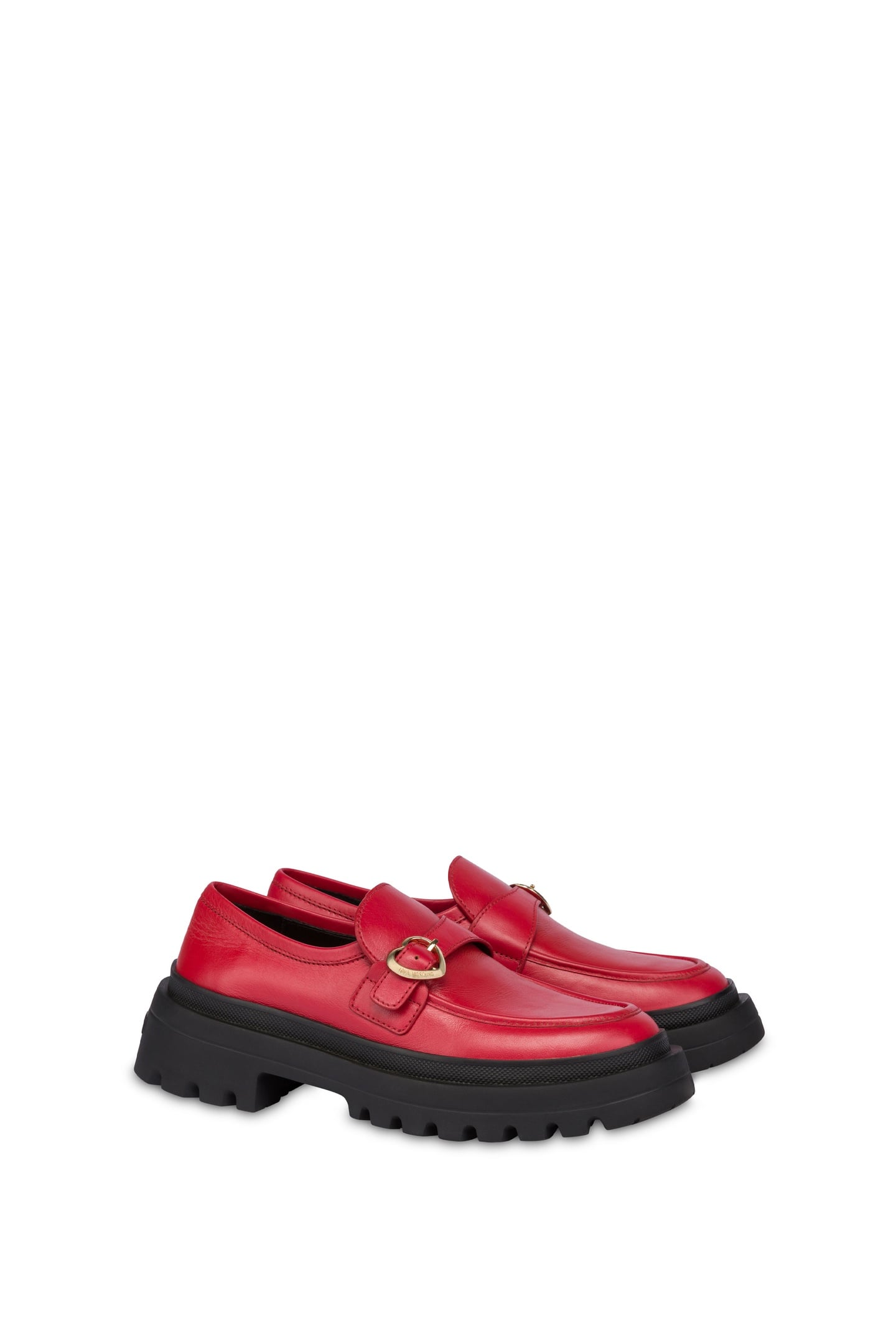 CALFSKIN MOCCASINS RED 2