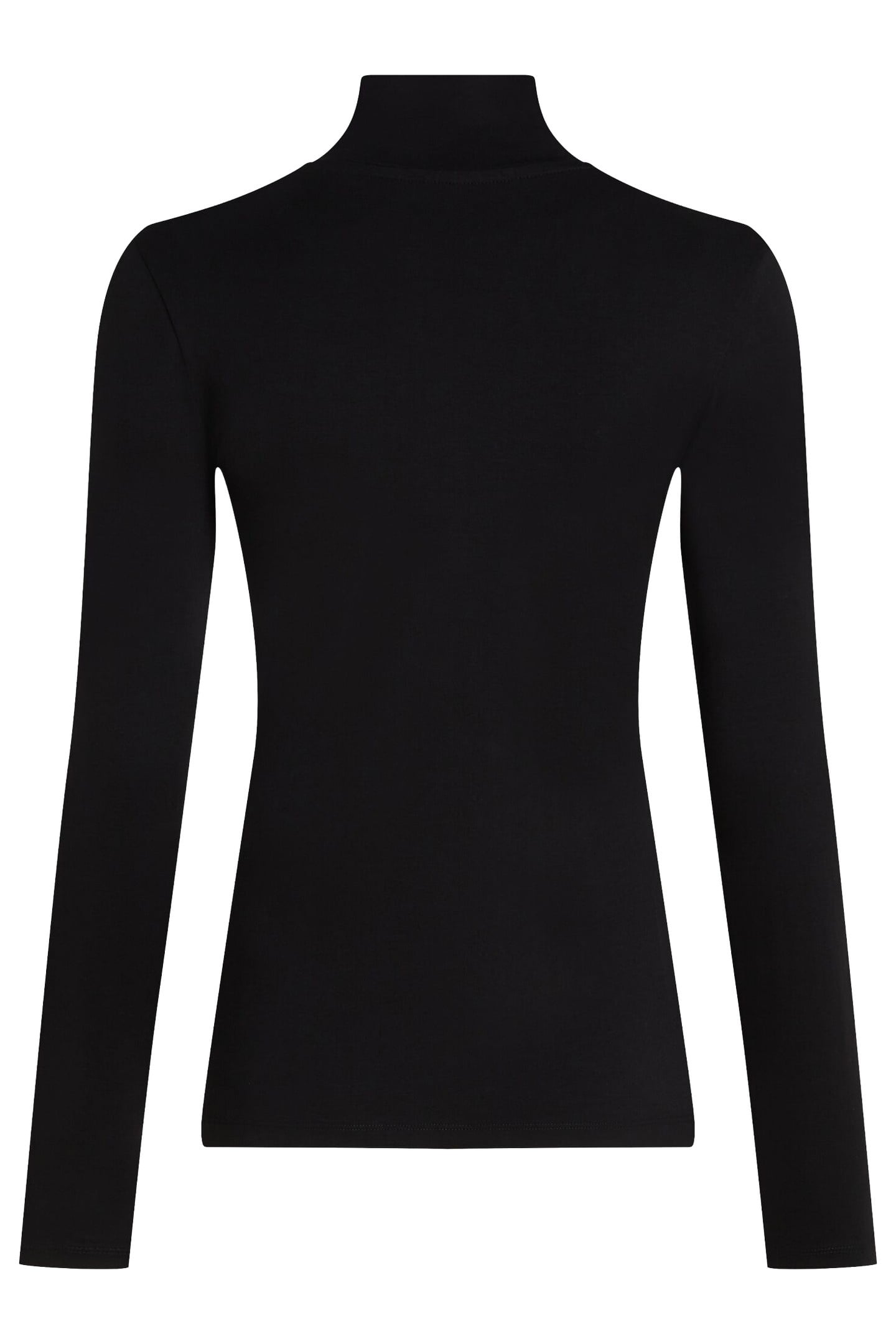 K LOGO MOCK NECK LS T-SHIRT BLACK 2