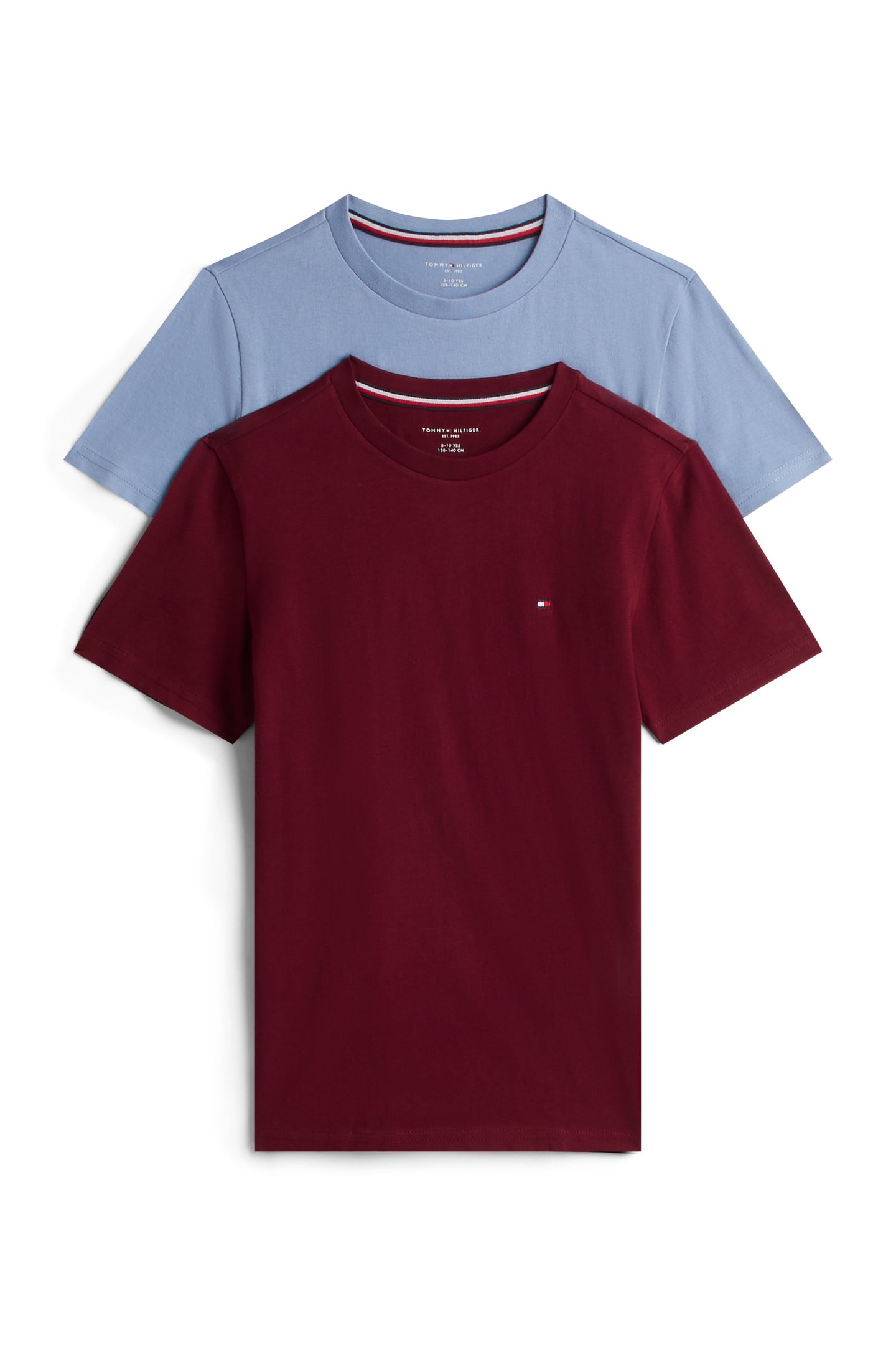 BOYS 2-PACK SS TEE DEEP ROUGE/BRISK BLUE 1