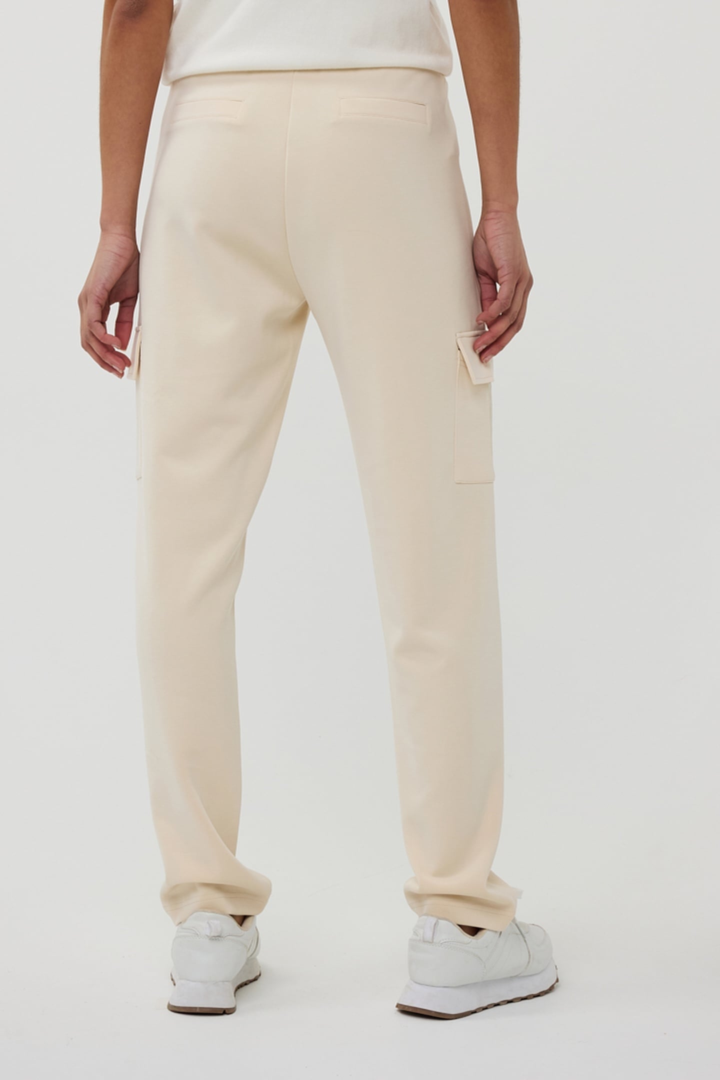 TROUSERS CARGO MODAL IVORY 6