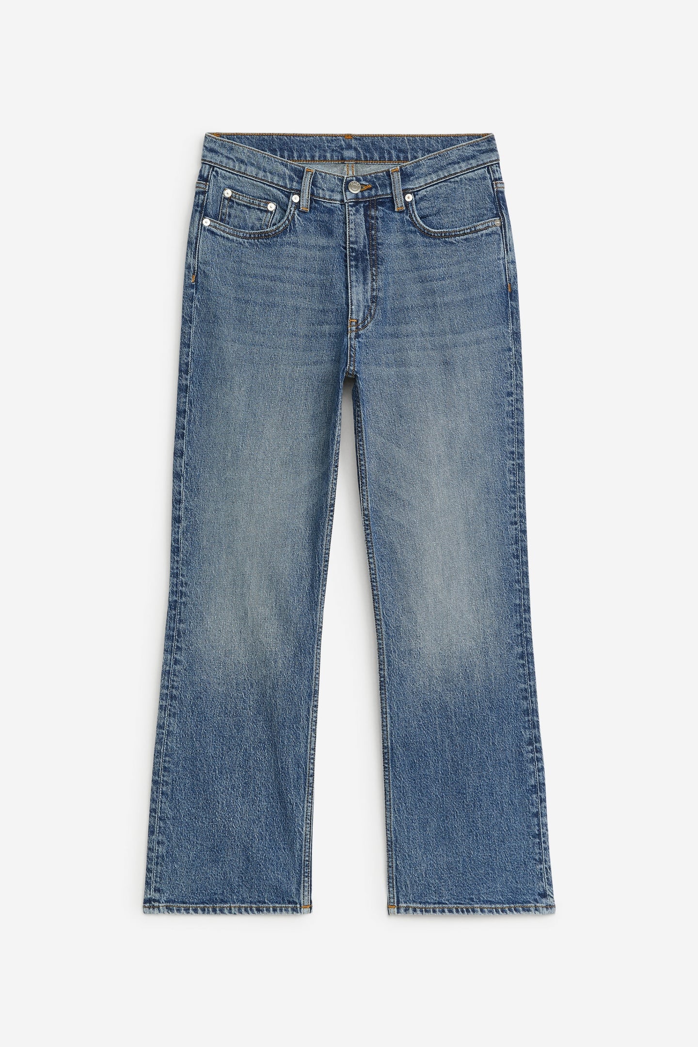 FERN CROPPED FLARED STRETCH BLUE 3