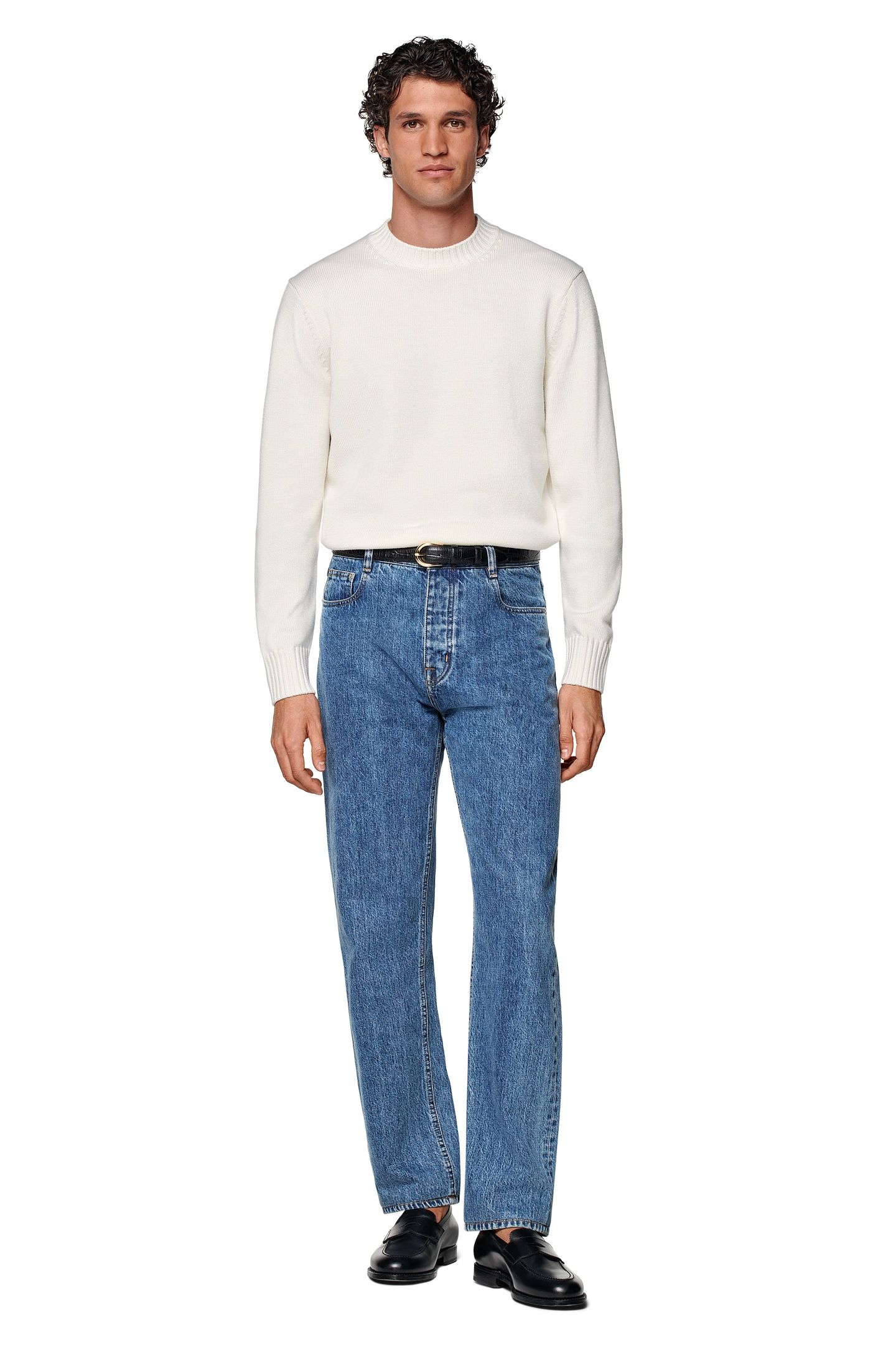 LS HEAVY CREW OFF WHITE (OO) CREW AND V NECK 1