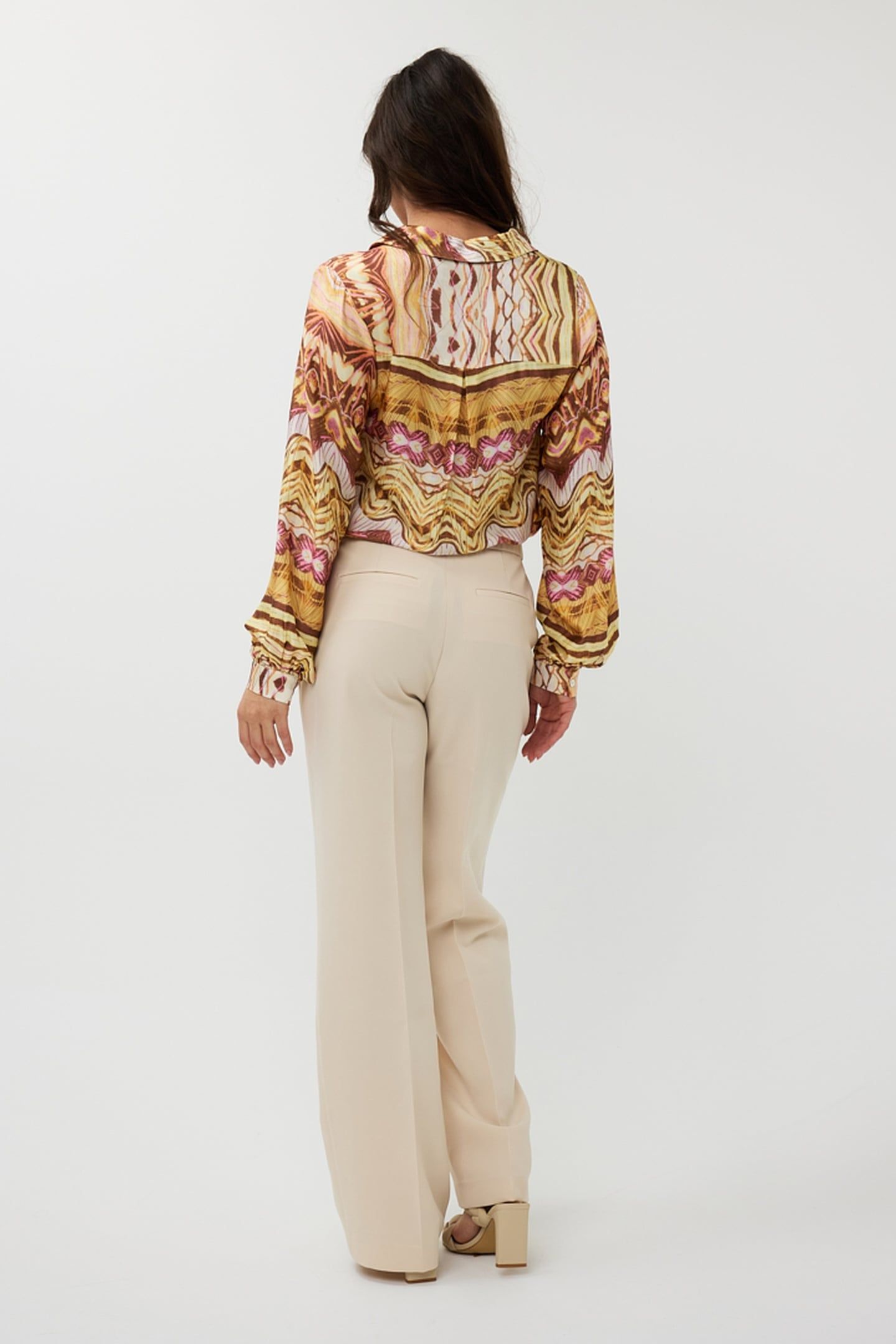 TROUSERS STRAIGHT BASIC SAND 4