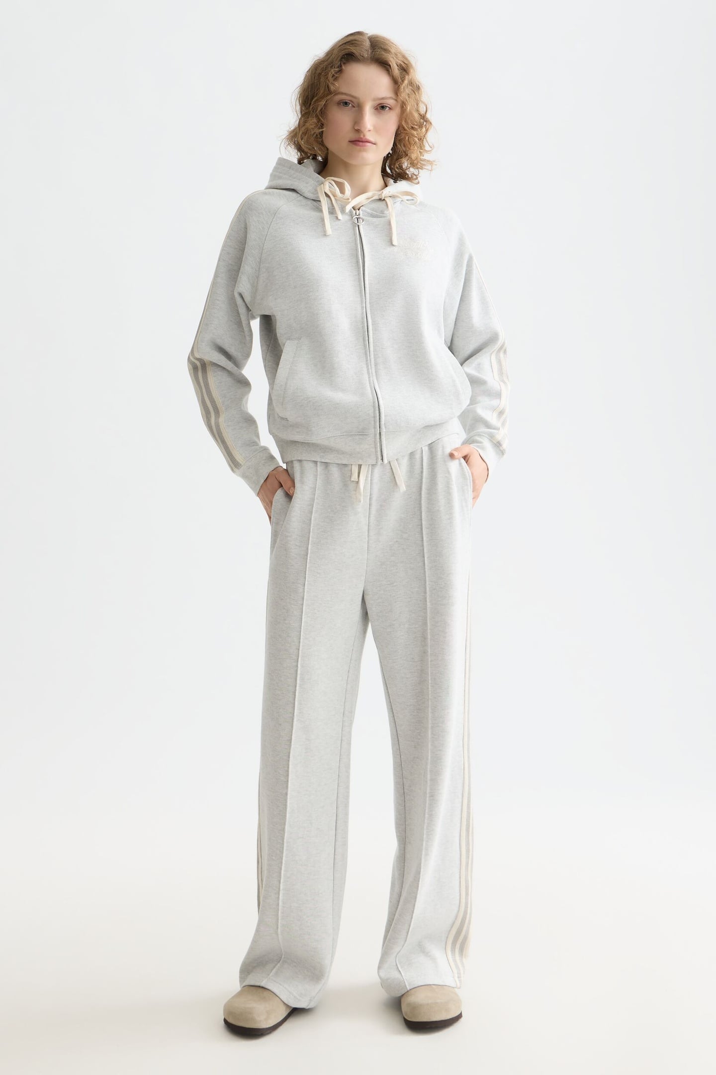INTERLOCK SWEATPANTS LIGHT GREY MELANGE 3