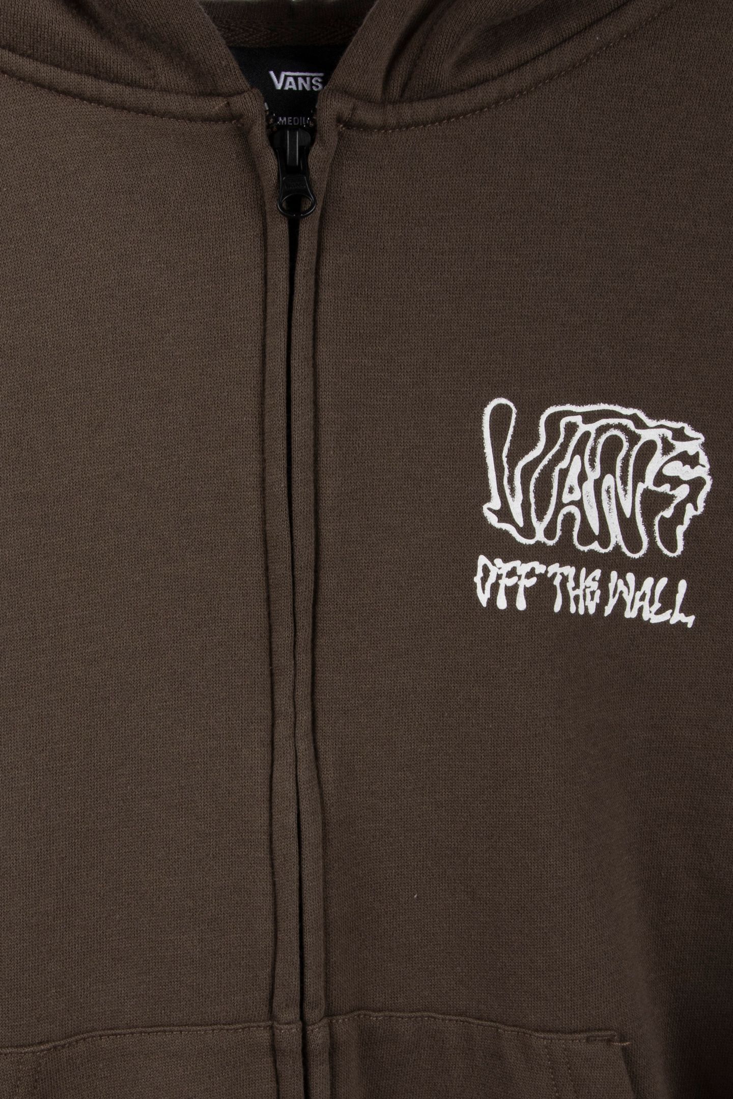 BOYS RIPPLED FULL ZIP COAL BROWN 4