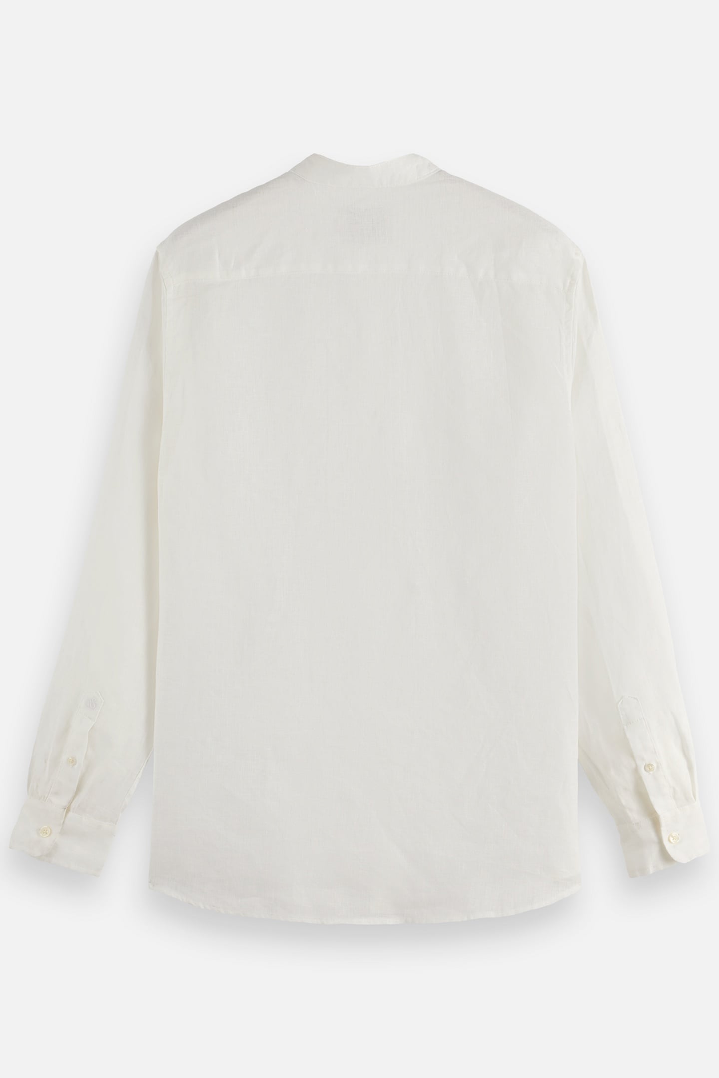 LINEN SHIRT LS STAND UP COLLAR OFF WHITE 5