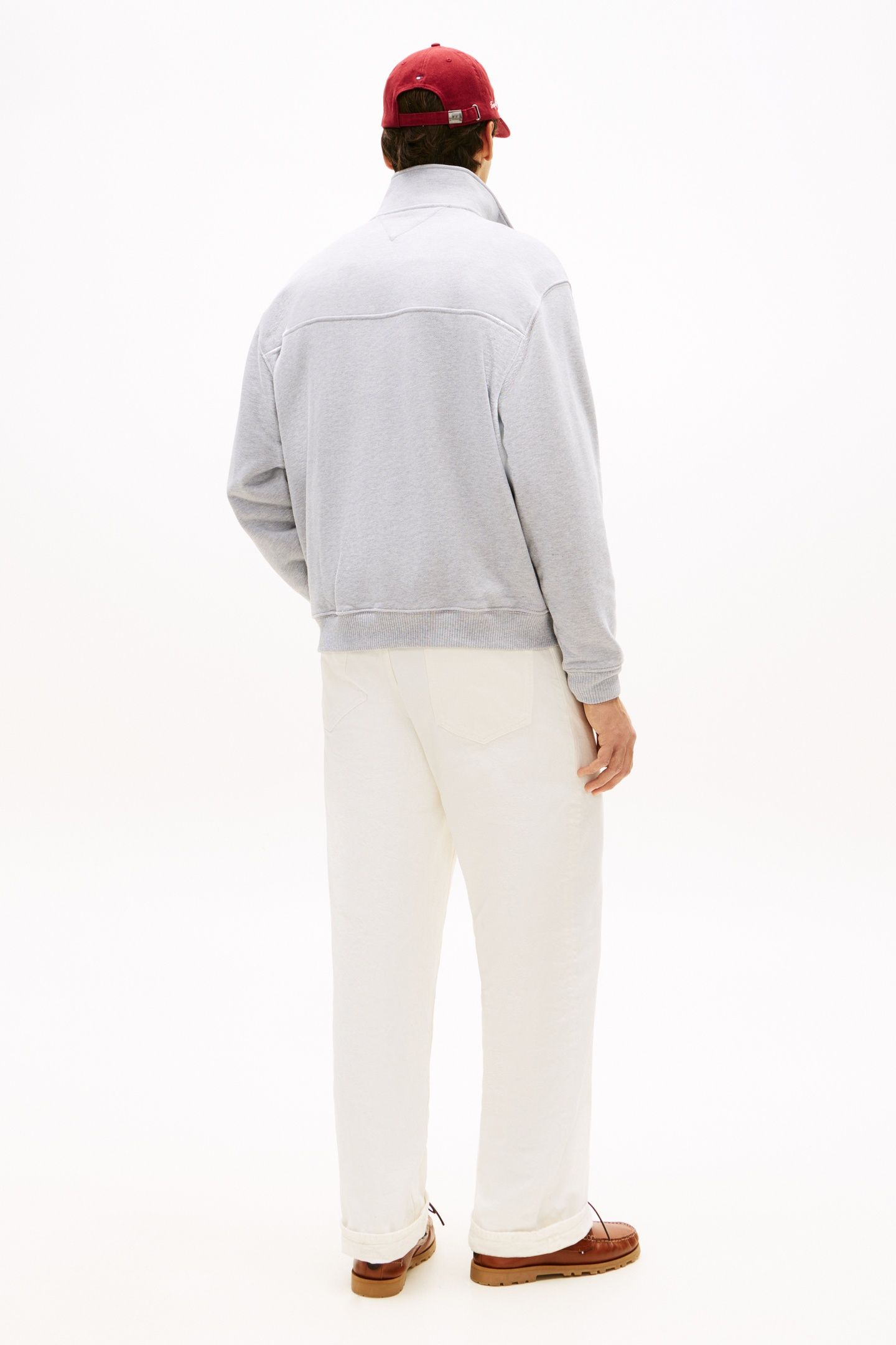 FLAG 1/4 ZIP LIGHT GREY HEATHER 3