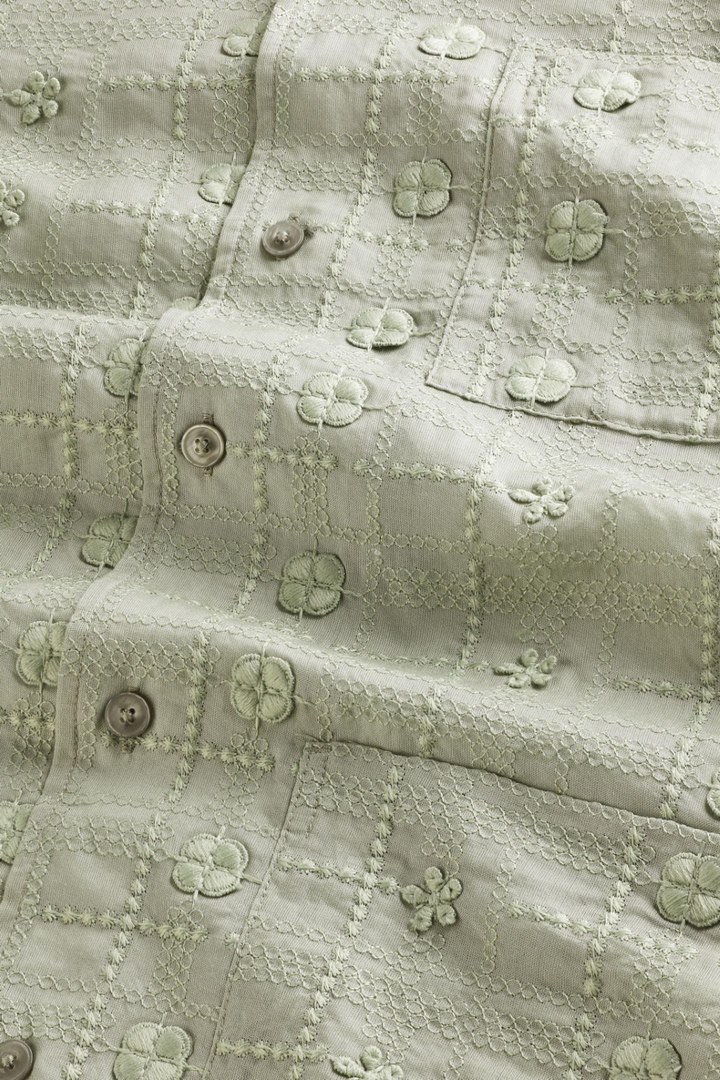 BEN SS SHIRT 5026 SHORT SLEEVE SAGE GREEN 5