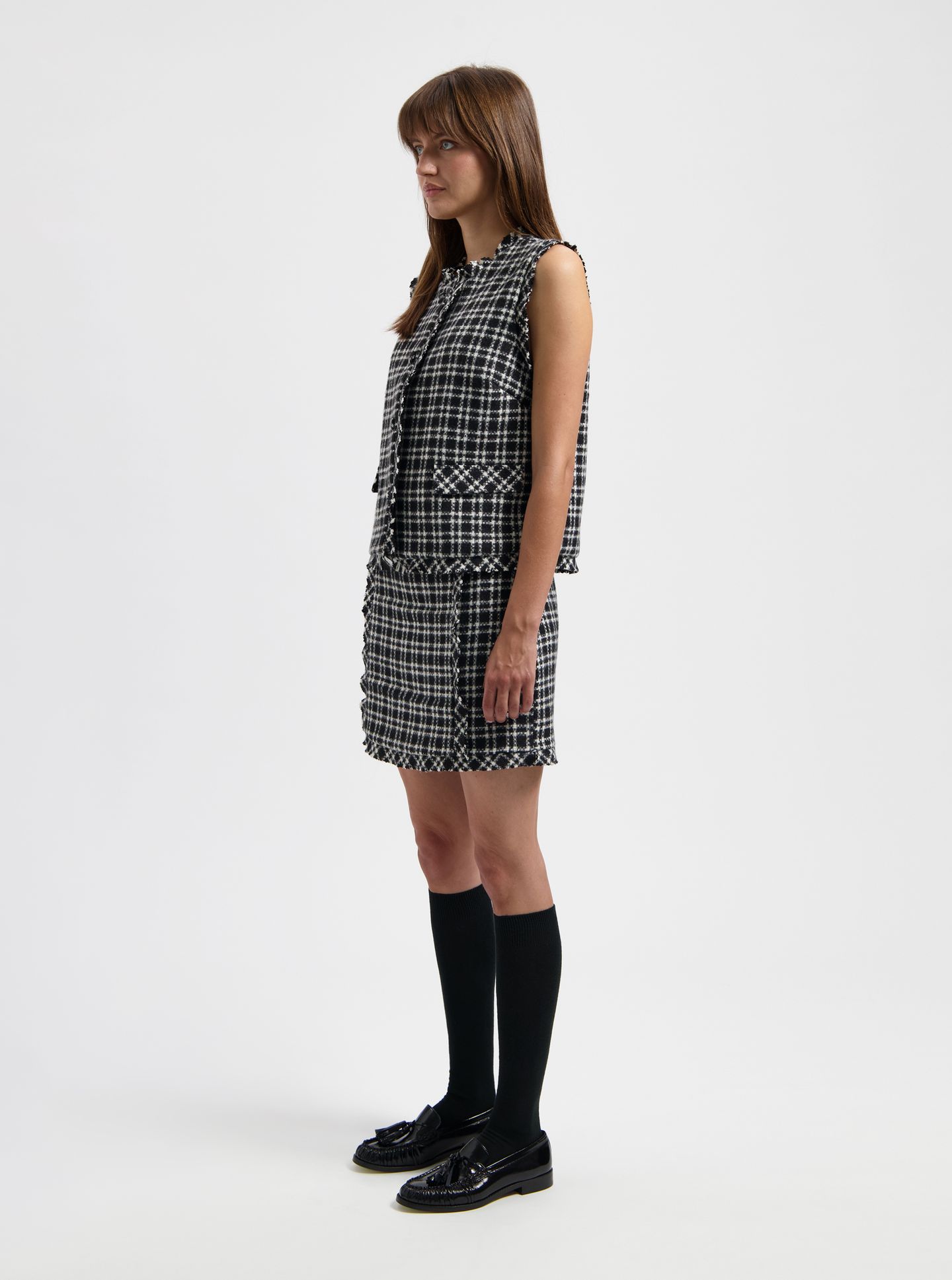 NOUS SOMMES LABELS – JIMMIE TWEED GILET BLACK 2