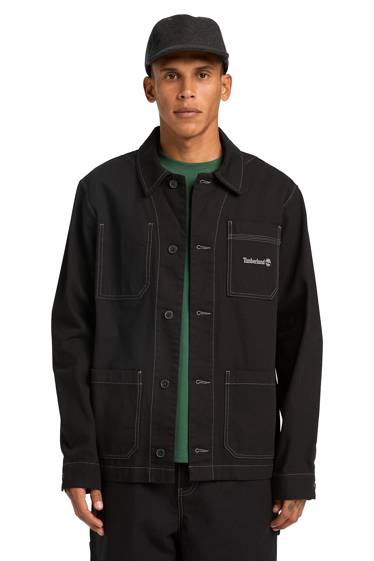 UNISEX CHORE CANVAS JACKET BLACK 2